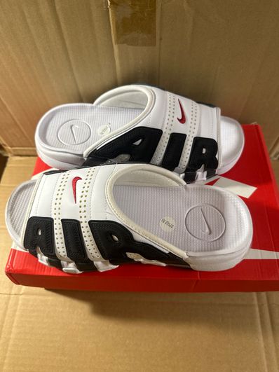 Nike Air More Uptempo Slide "White and Black"