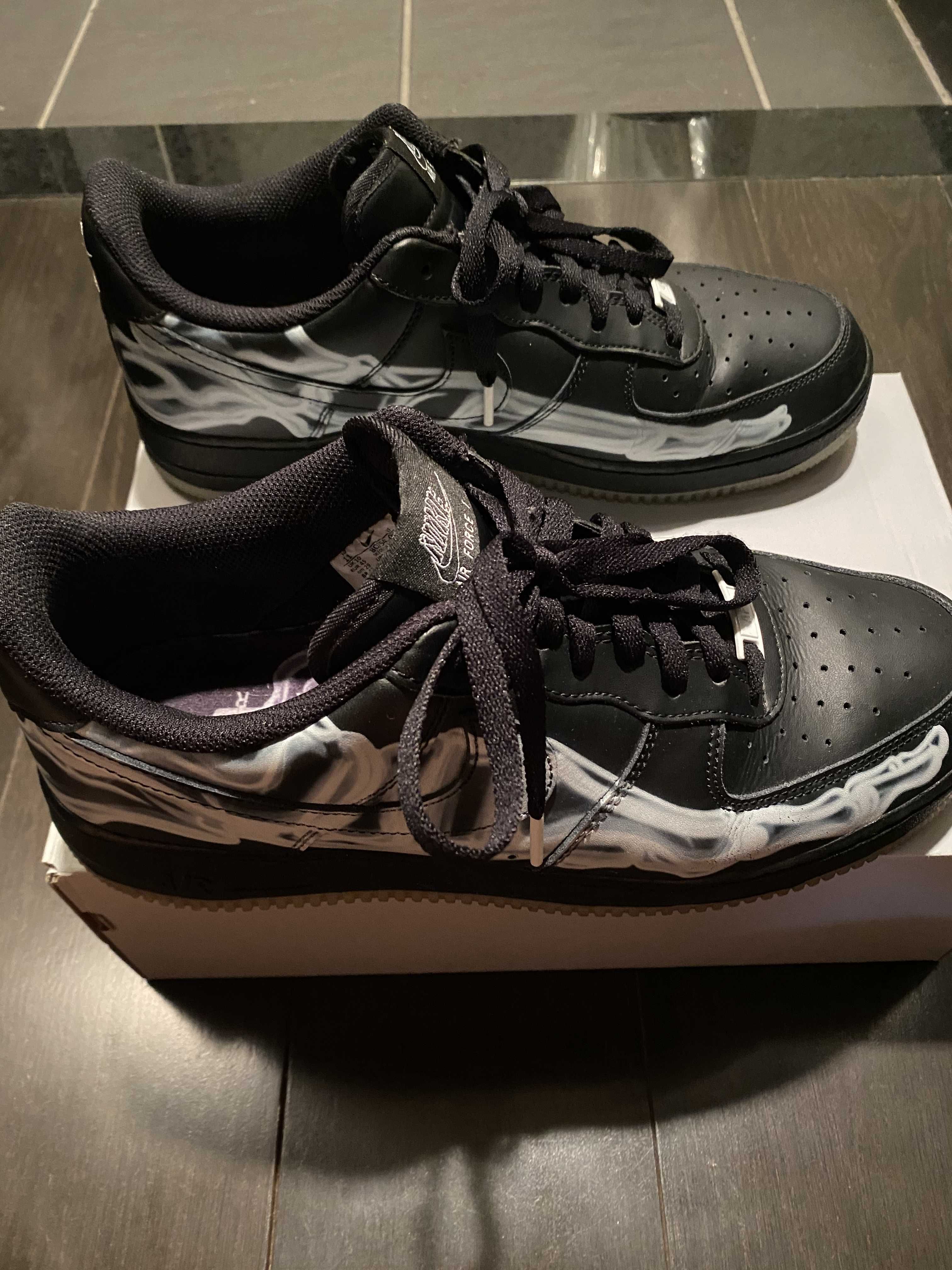 Nike Air Force 1 Low "Black Skeleton"