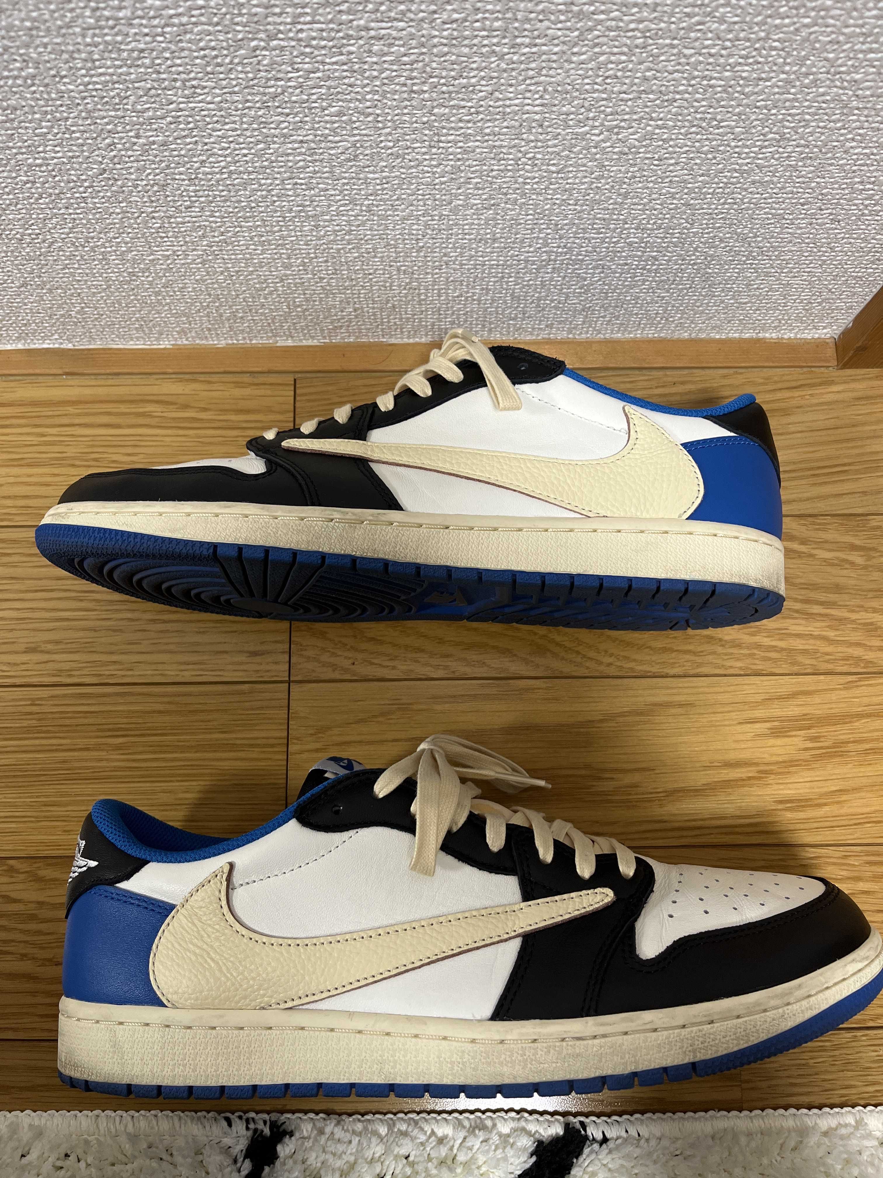 Travis Scott × fragment design × Nike Air Jordan 1 Low OG SP "Military Blue"