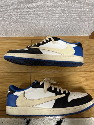 Travis Scott × fragment design × Nike Air Jordan 1 Low OG SP "Military Blue"