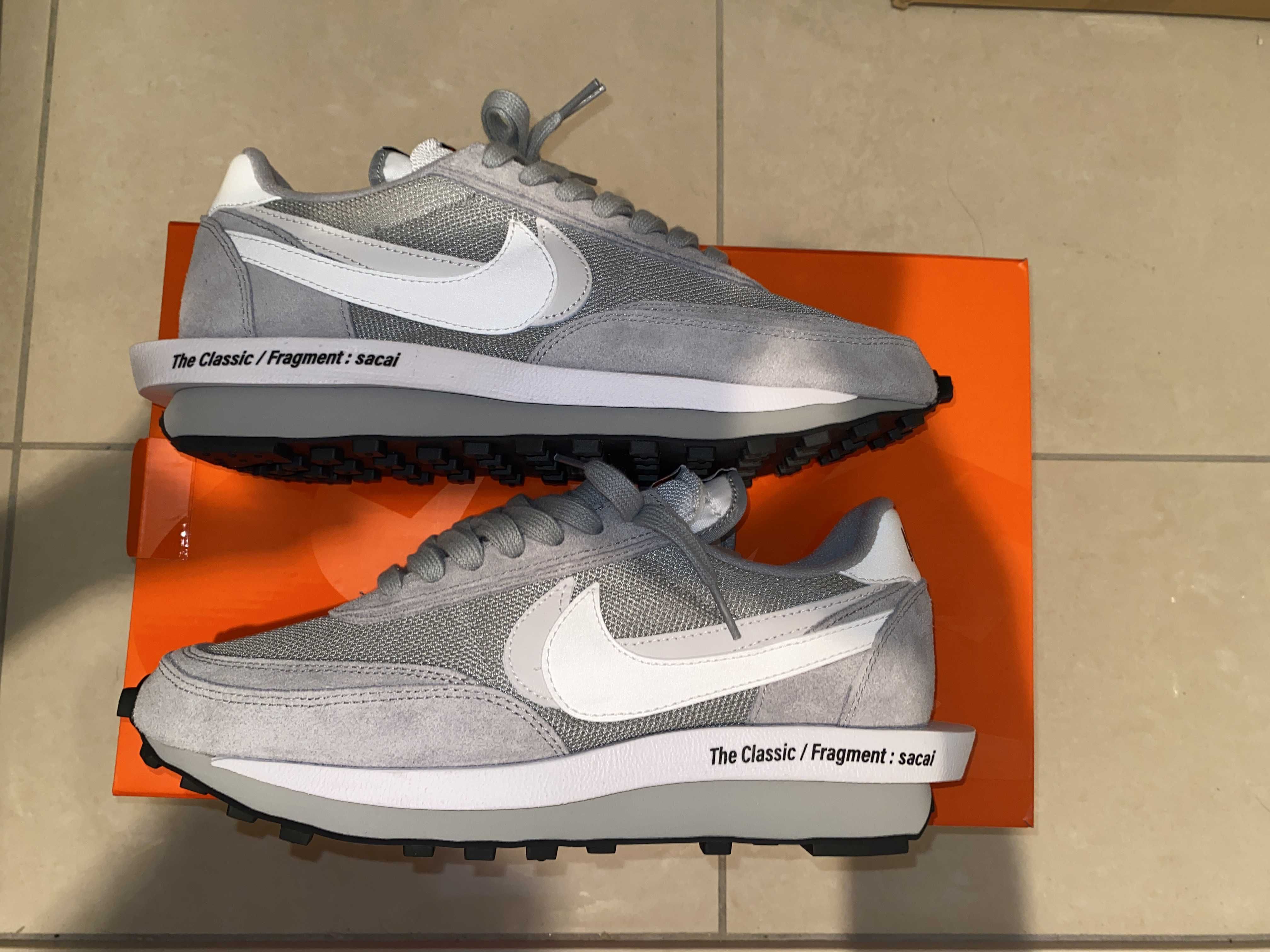 Fragment × sacai × Nike LD Waffle "Light Smoke Grey"