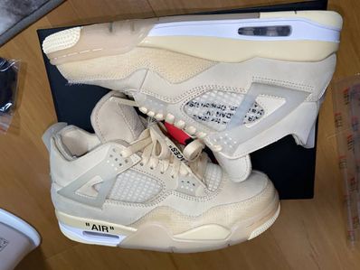 Off-White × Nike Women's Air Jordan 4 SP "Sail"