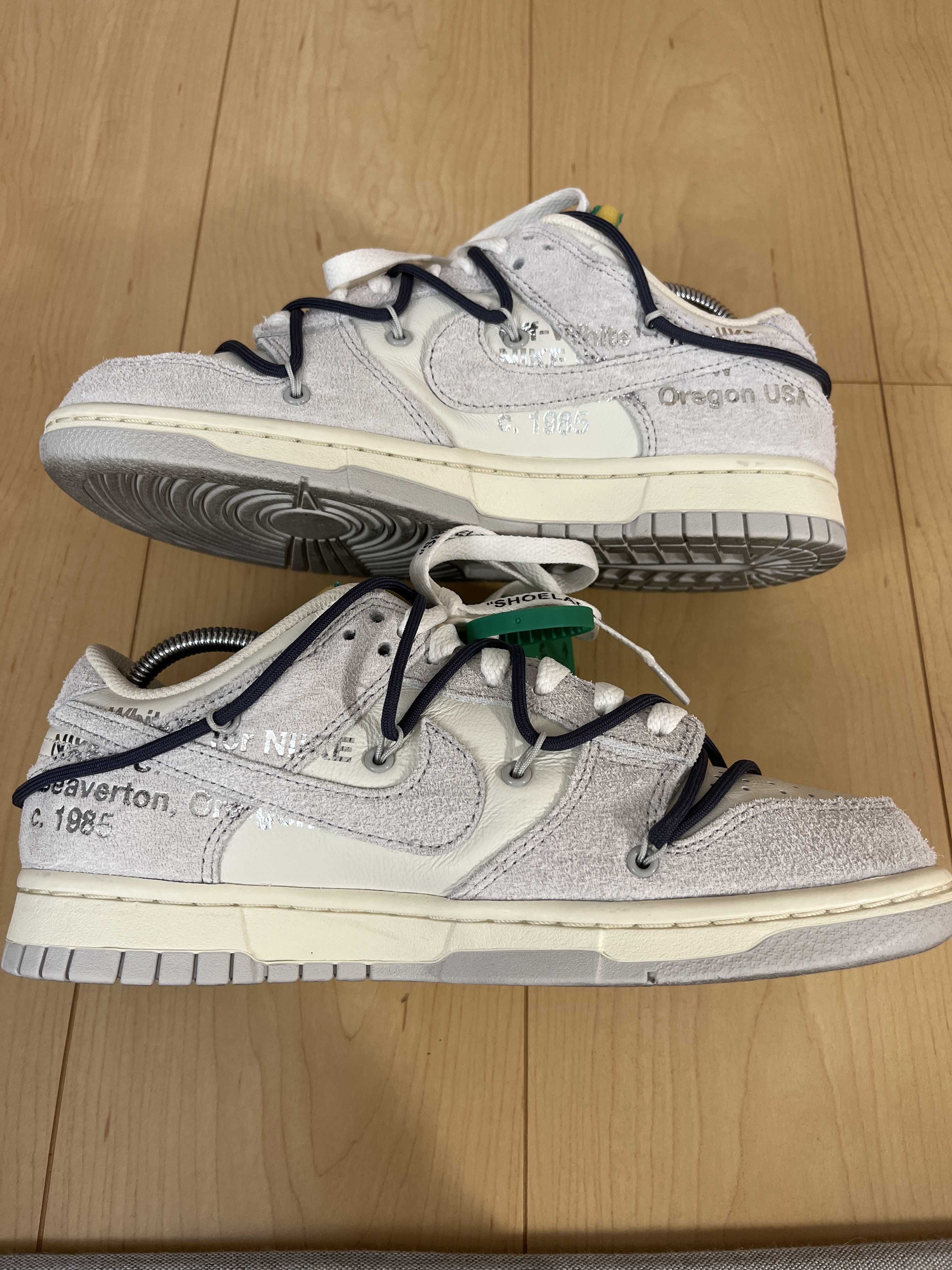 Off-White × Nike Dunk Low "Sail/Neutral Grey/Gridiron"