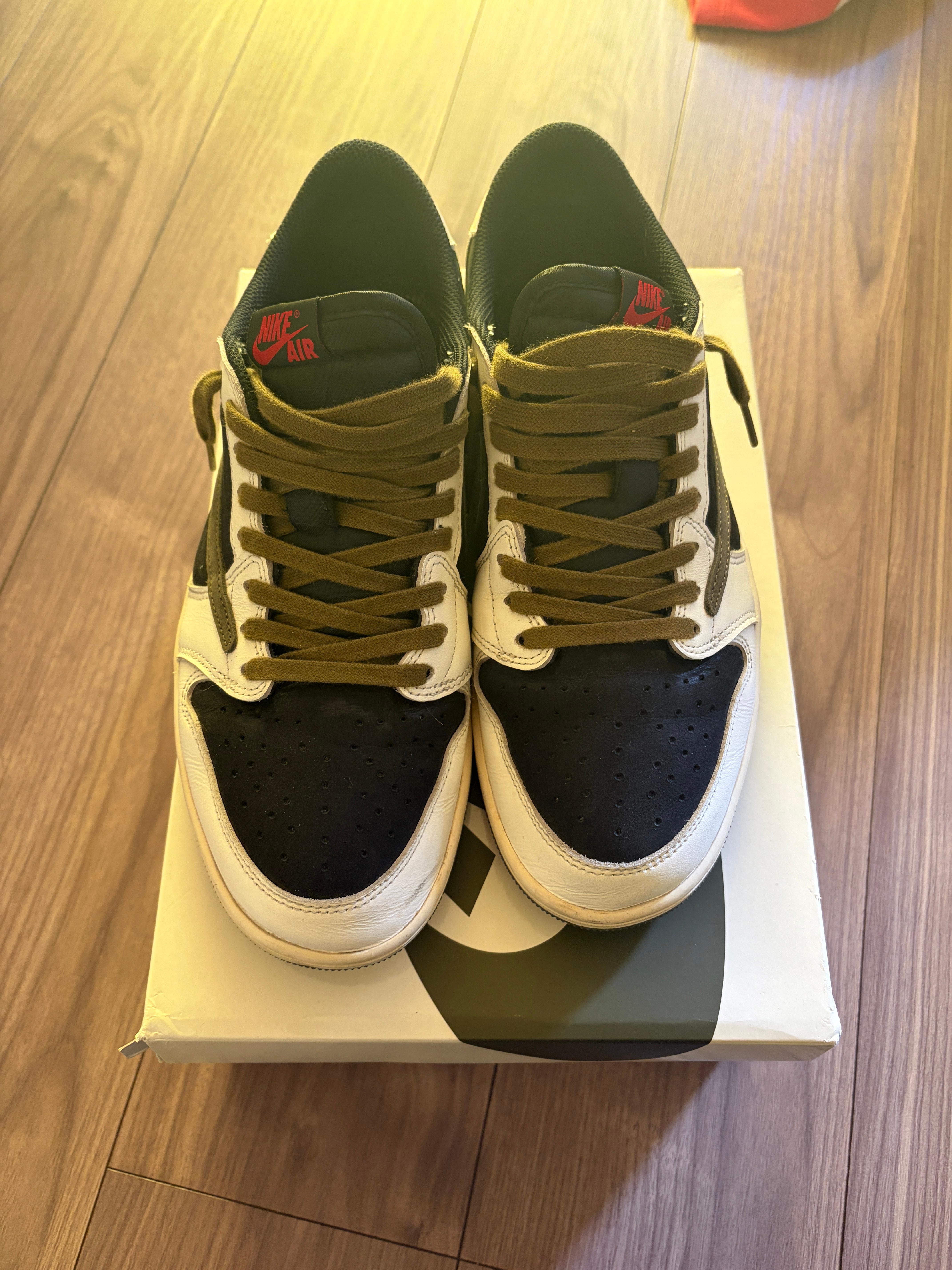 Travis Scott × Nike Women's Air Jordan 1 Low OG "Medium Olive"