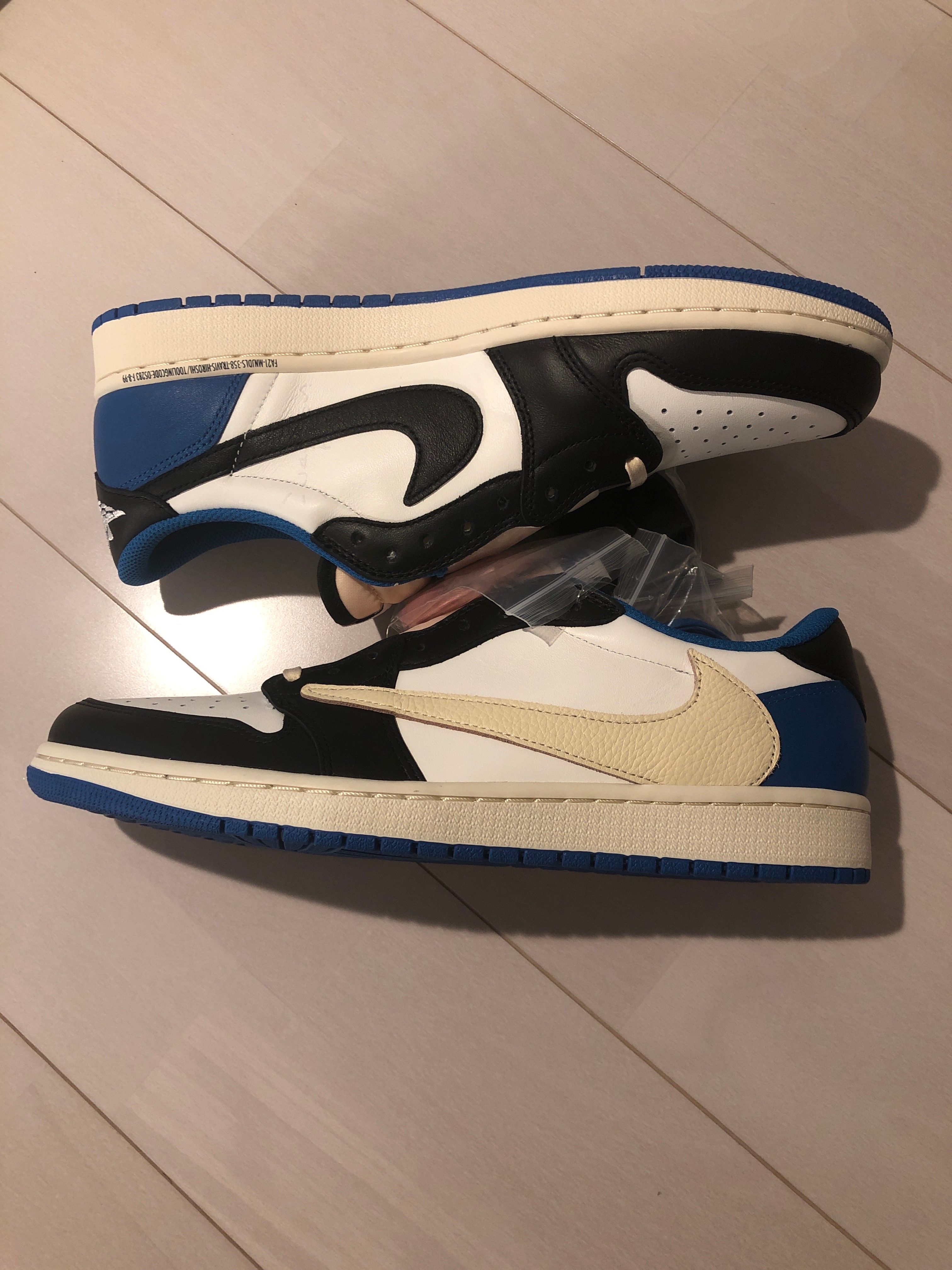 Travis Scott × fragment design × Nike Air Jordan 1 Low OG SP "Military Blue"