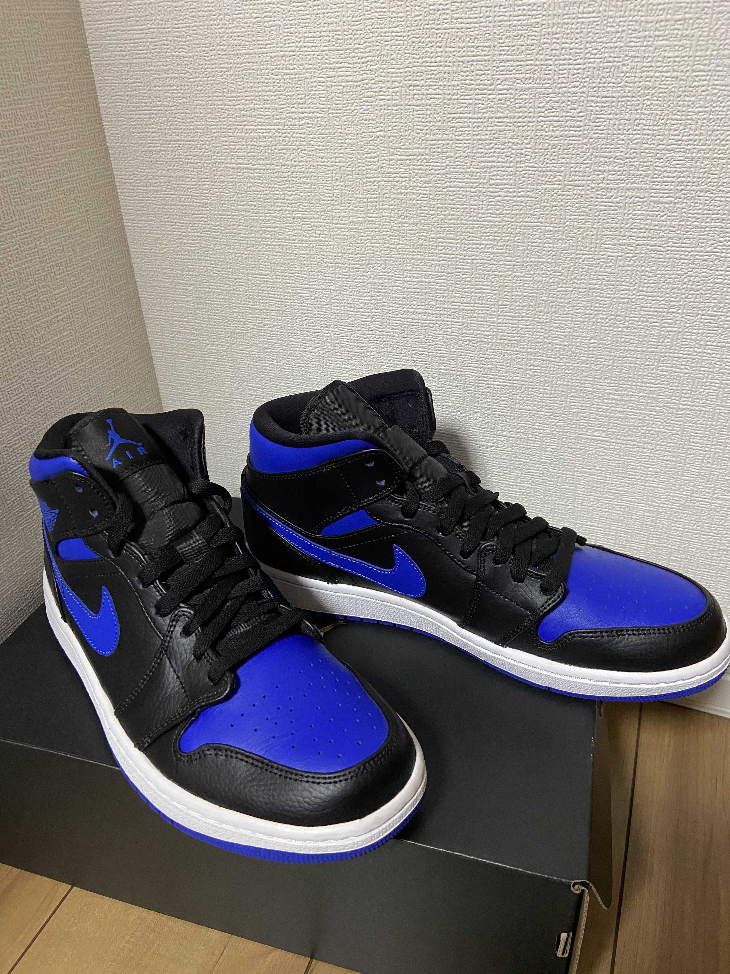 NIKE AIR JORDAN 1 MID "BLACK/BLUE"