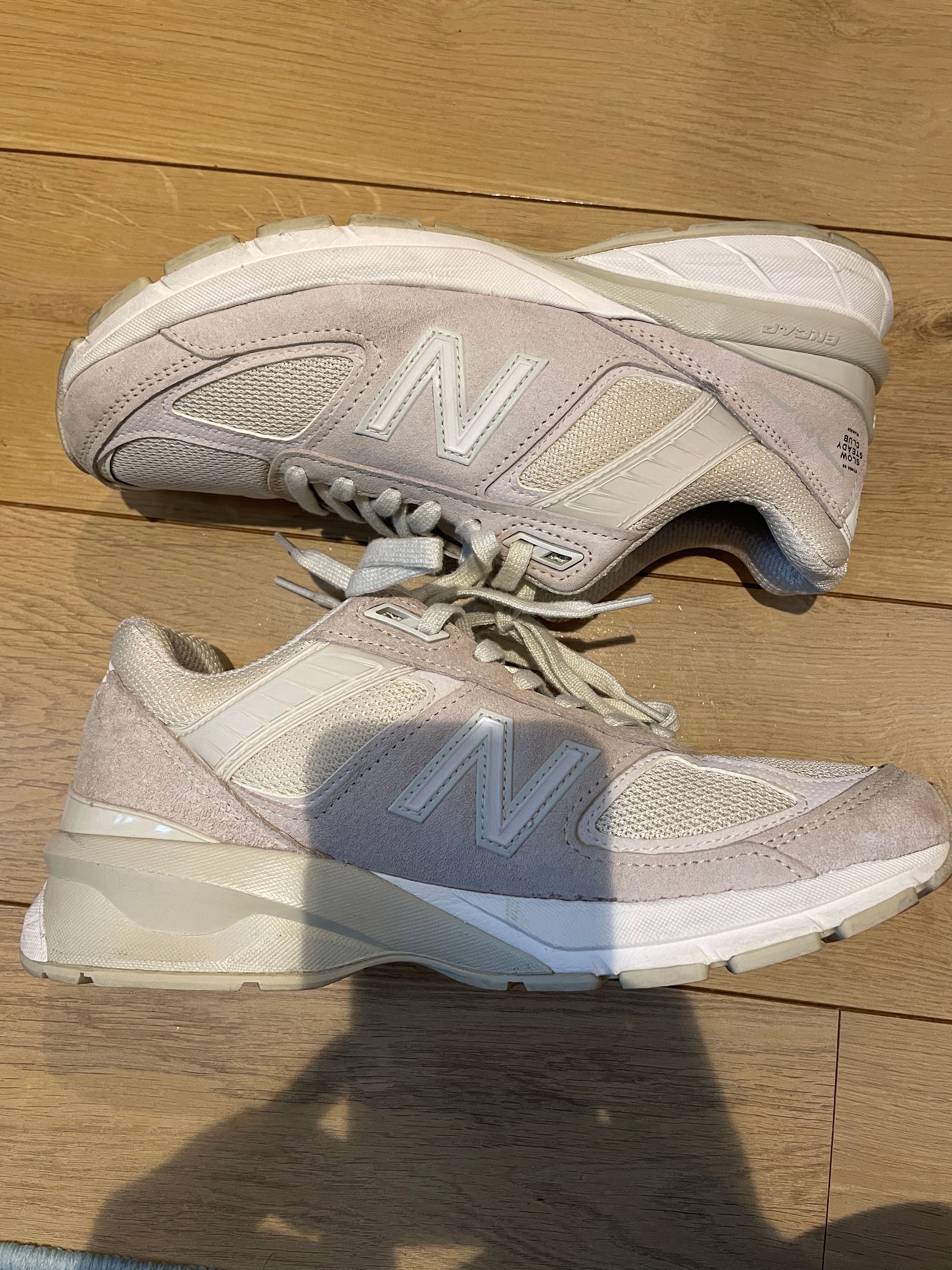 SLOW STEADY CLUB × New Balance 990V5 Made in USA "Ivory"