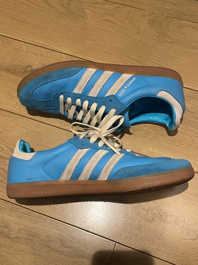 Sporty & Rich × adidas Samba OG "Blue Rush"