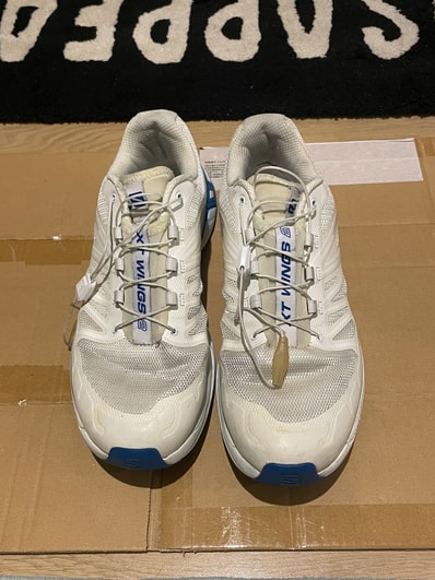 JJJJound × Salomon XT-Wings 2 "Vanilla Ice/White/Lapis Blue"