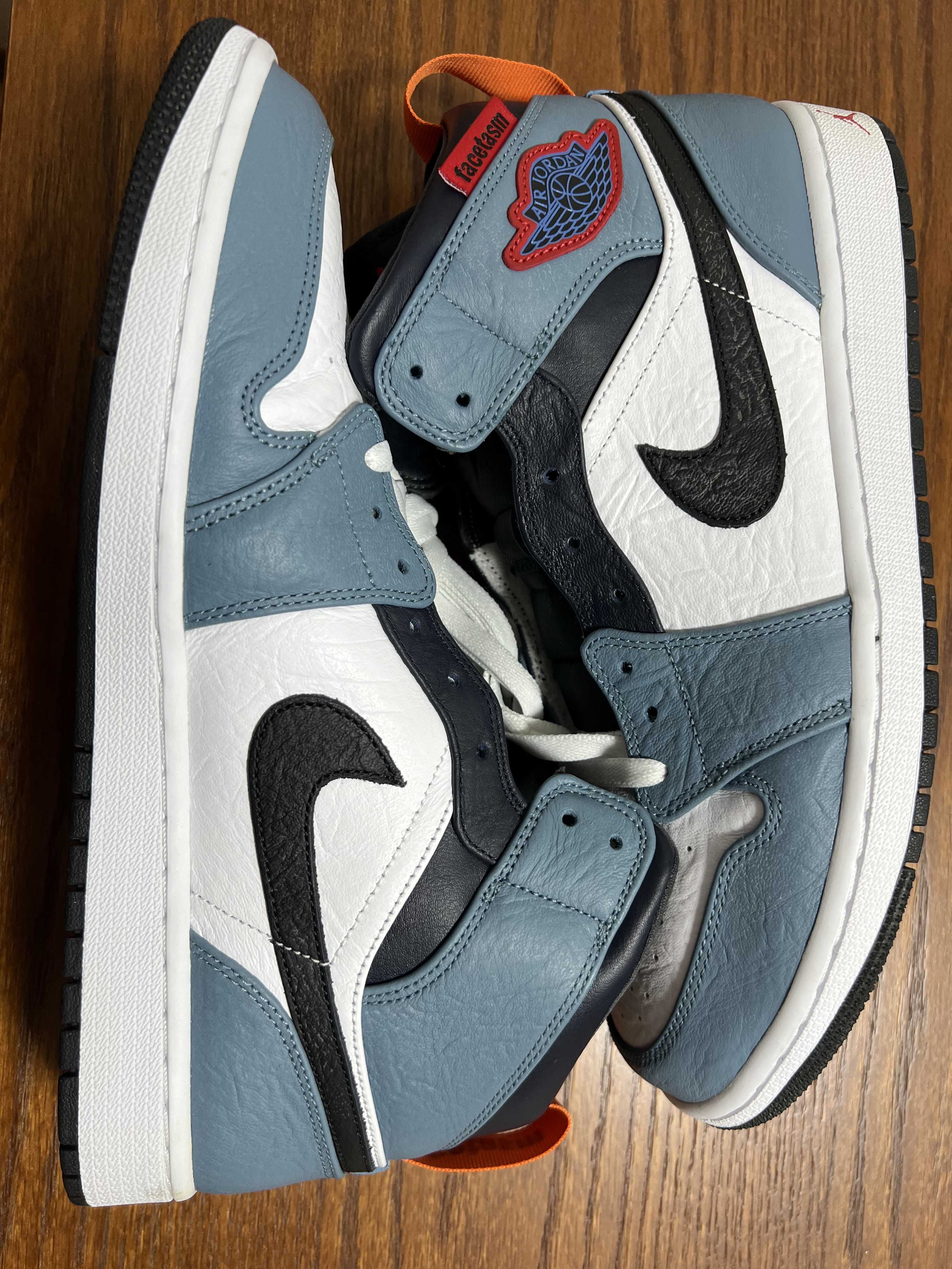 FACETASM × Nike Air Jordan 1 Mid "White/Navy"