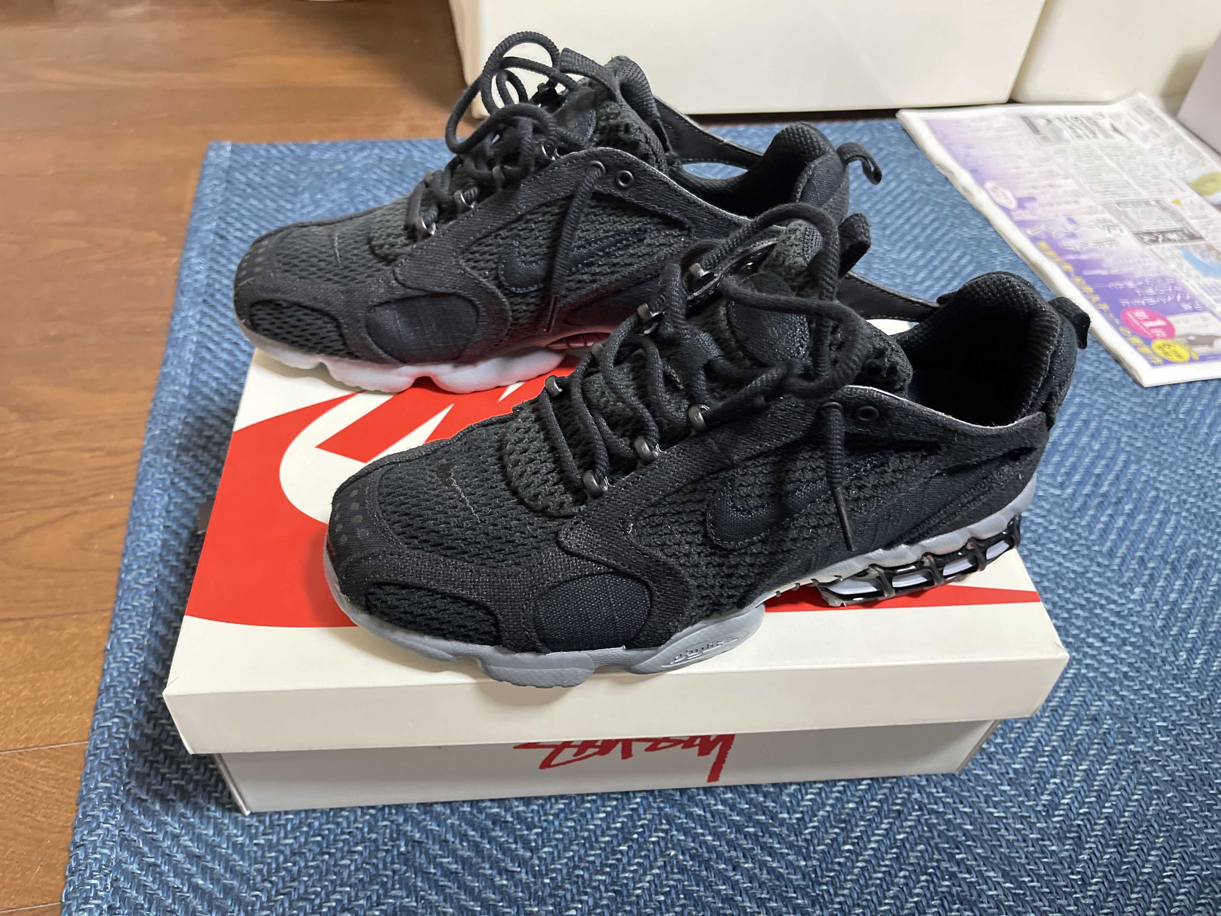 Stussy × Nike Air Zoom Spiridon Cage 2 "Black"