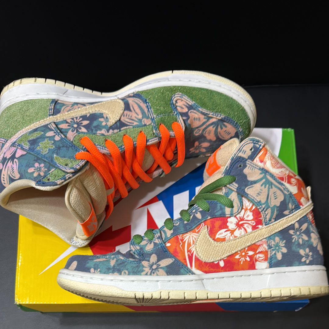 NIKE SB ダンク ハイハワイ スニーカー　ハイカット　27cm レアカラー 4月23日発売【Nike SB Dunk High “Hawaii”】ハワイアンなSB