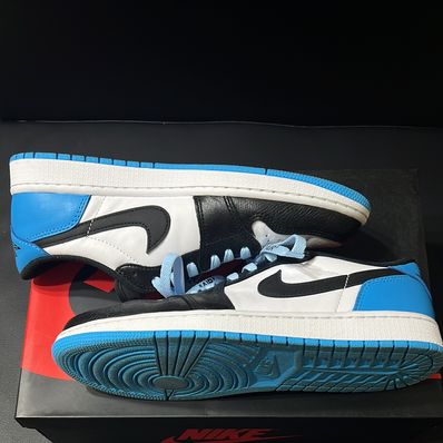 Nike Air Jordan 1 Low OG "Black and Dark Powder Blue/UNC"