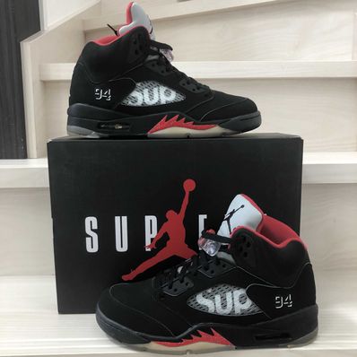 Supreme × Nike Air Jordan 5 Retro "Black"