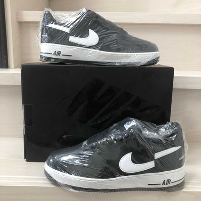 Supreme × COMME des GARCONS SHIRT × Nike Air Force 1 Low "Black/White" (2018)