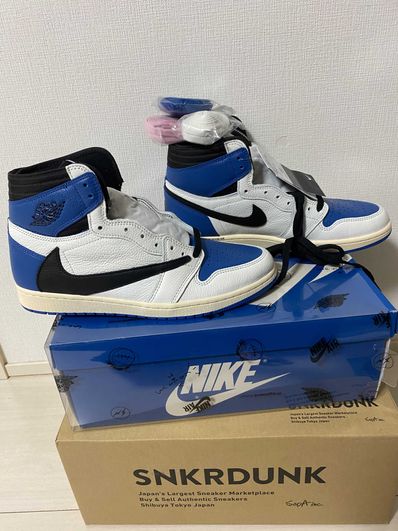 Travis Scott × fragment design × Nike Air Jordan 1 Retro High OG SP "Military Blue"