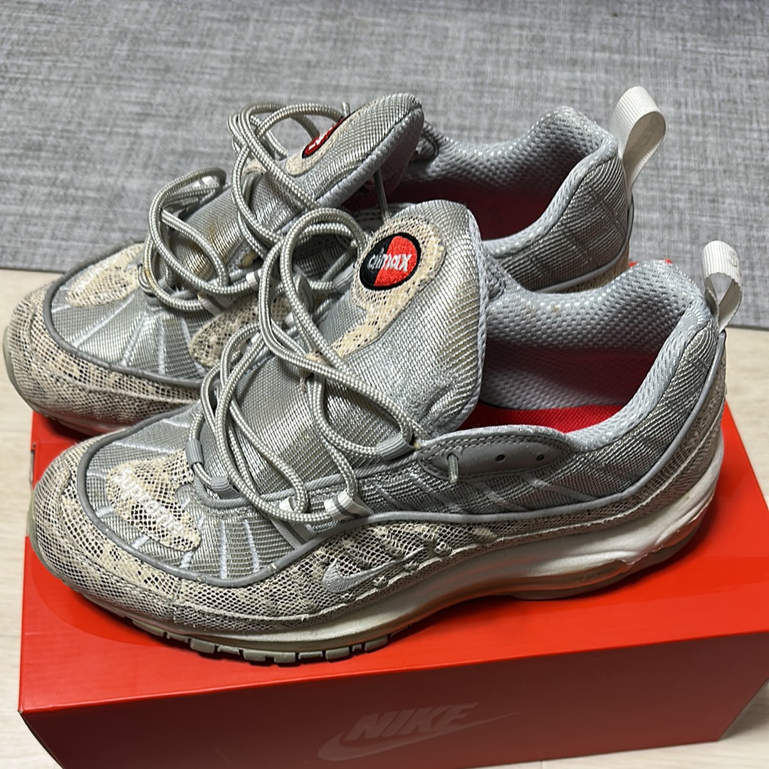 シュプリーム  × ナイキ エアマックス 98 "スネークスキン"