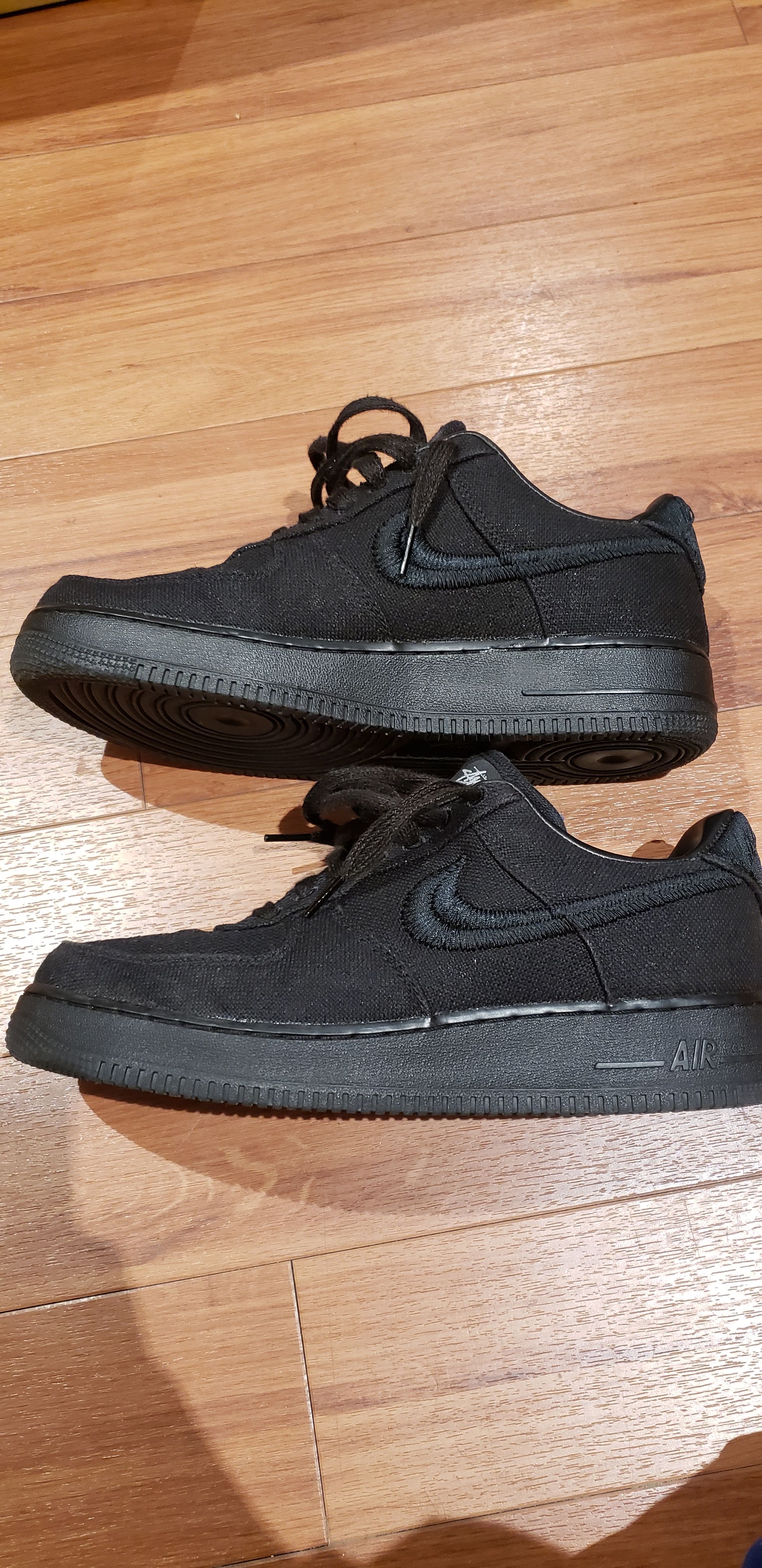Stussy × Nike Air Force 1 Low "Triple Black"