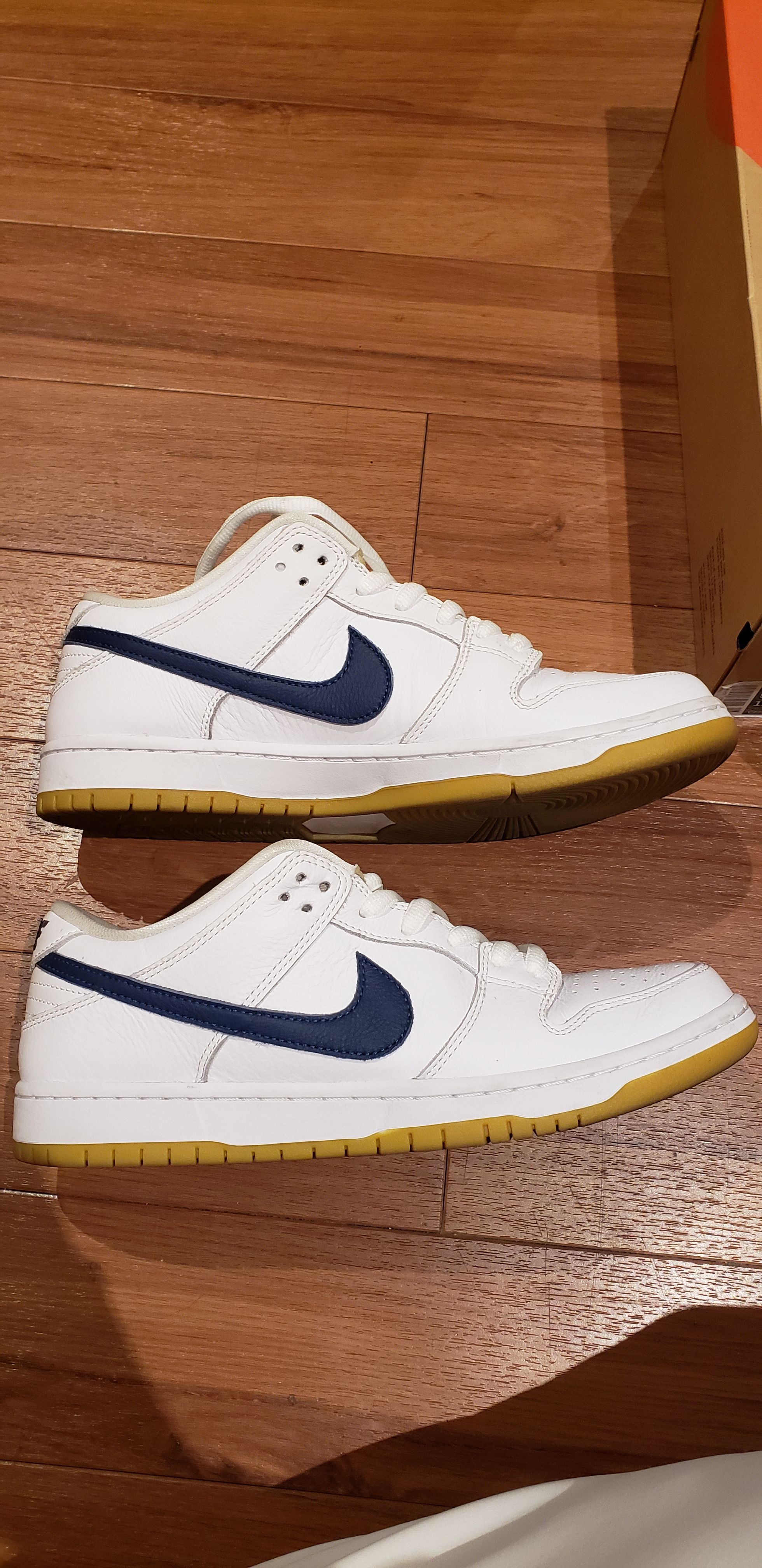 Nike SB Dunk Low "Orange Label White Navy"