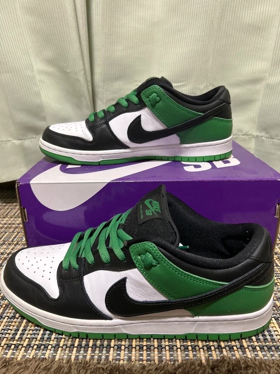 Nike SB Dunk Low Pro "Black and Classic Green"