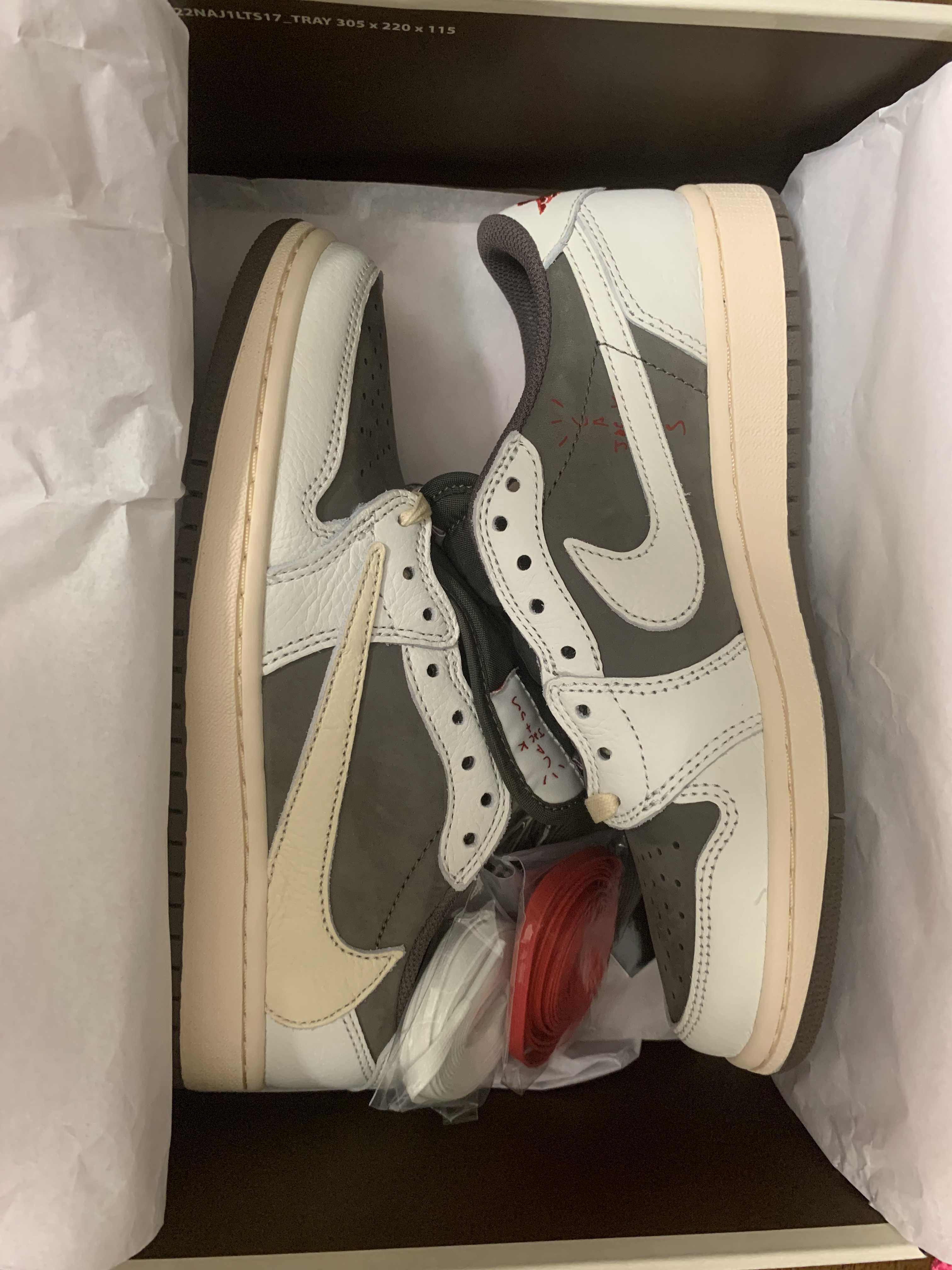 Travis Scott × Nike Air Jordan 1 Low OG SP "Reverse Mocha/Sail and Ridgerock"