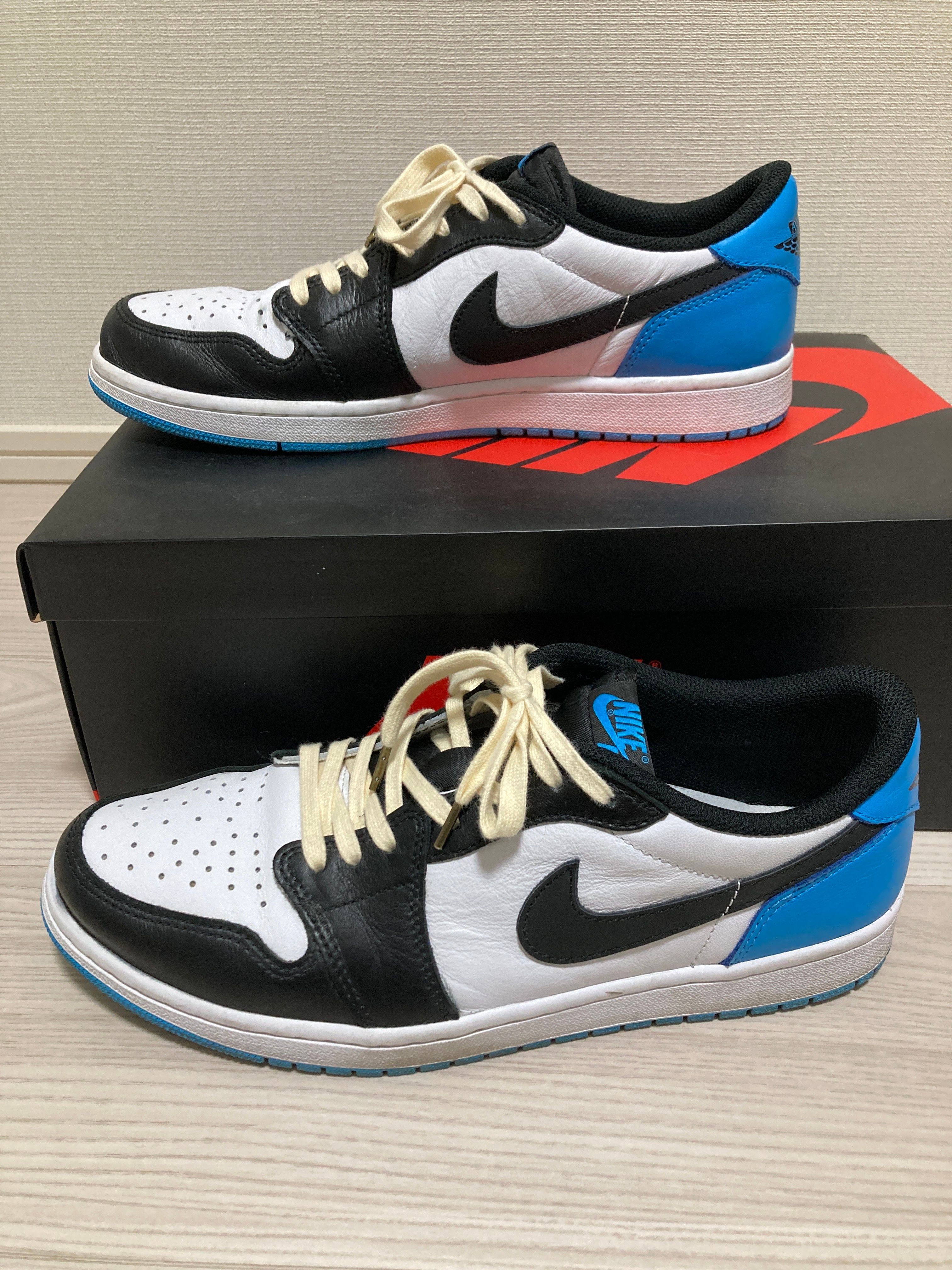 Nike Air Jordan 1 Low OG "Black and Dark Powder Blue/UNC"