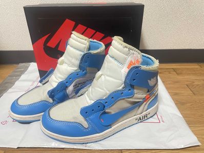 Off-White × Nike Air Jordan 1 High UNC "White/Dark Powder Blue"
