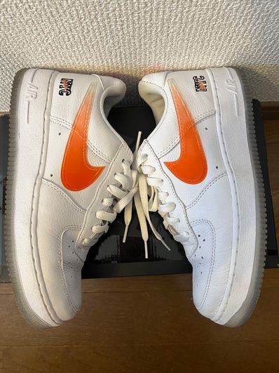 KITH × Nike Air Force 1 Low "White/Rush Blue/White/Brilliant Orange"