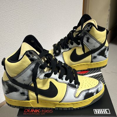 Nike Dunk High "Black Acid Wash"