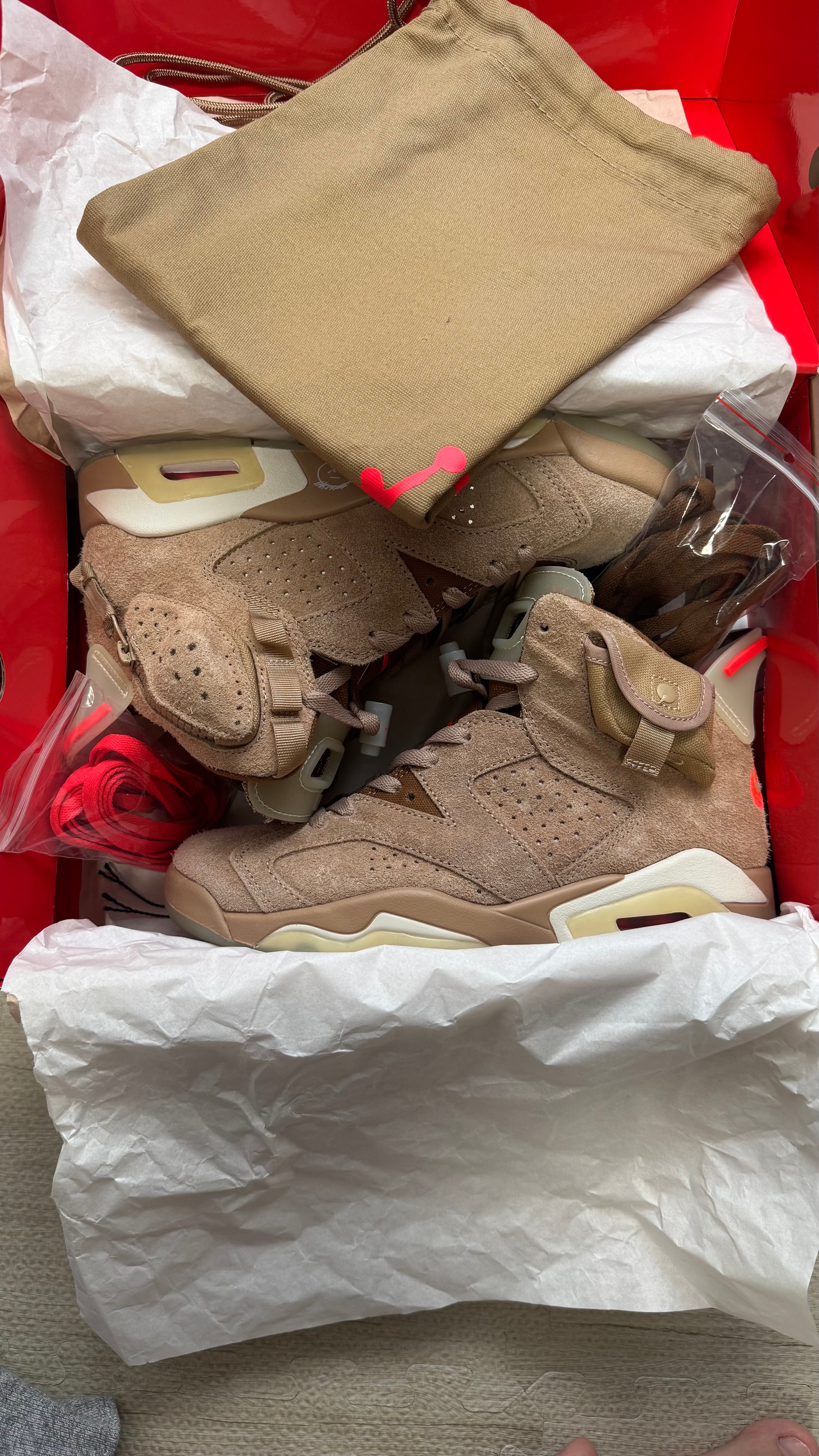 Travis Scott × Nike Air Jordan 6 "British Khaki"