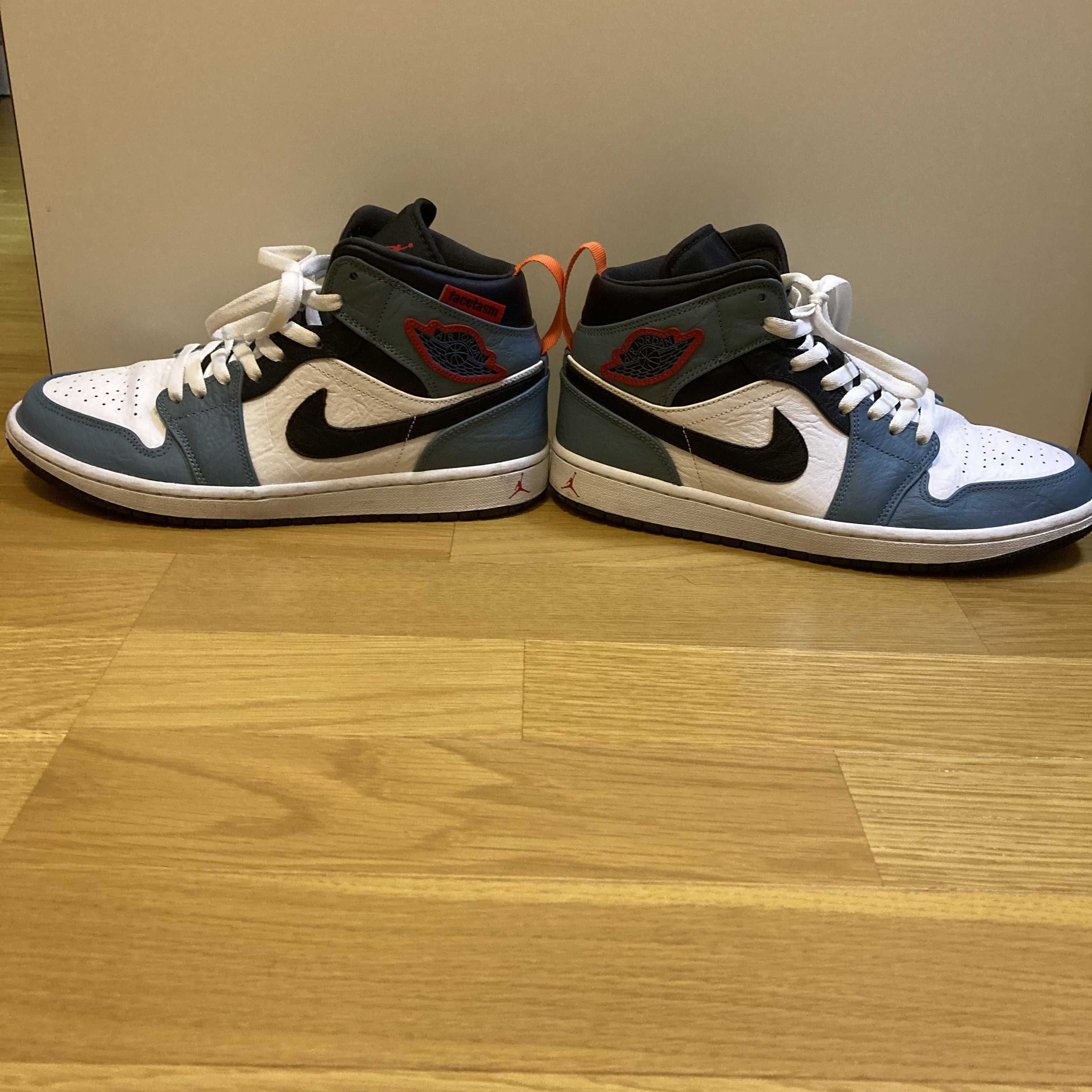 FACETASM × Nike Air Jordan 1 Mid "White/Navy"