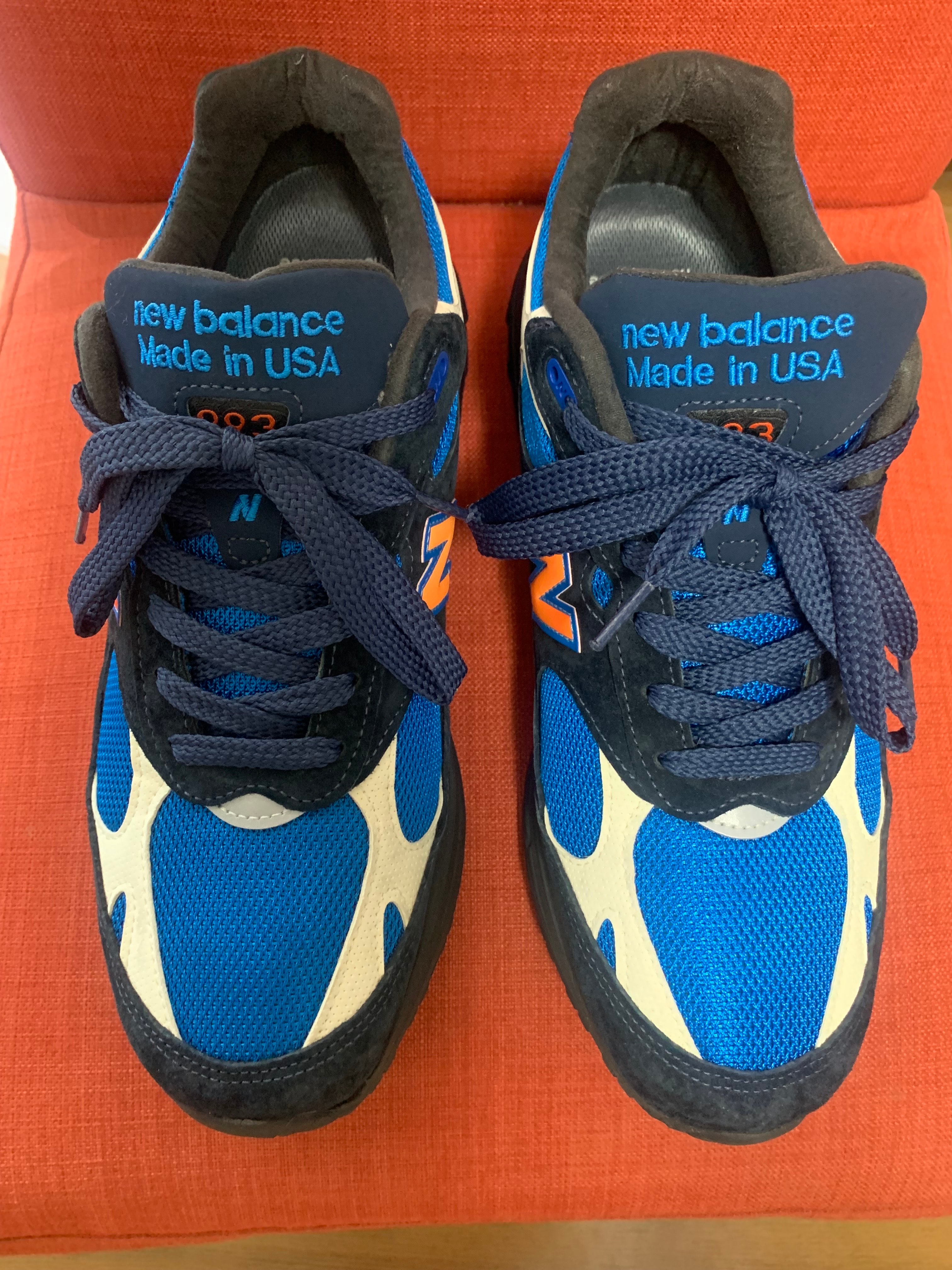 KITH × New Balance 993 Madison Square Garden "Navy/Princess Blue"