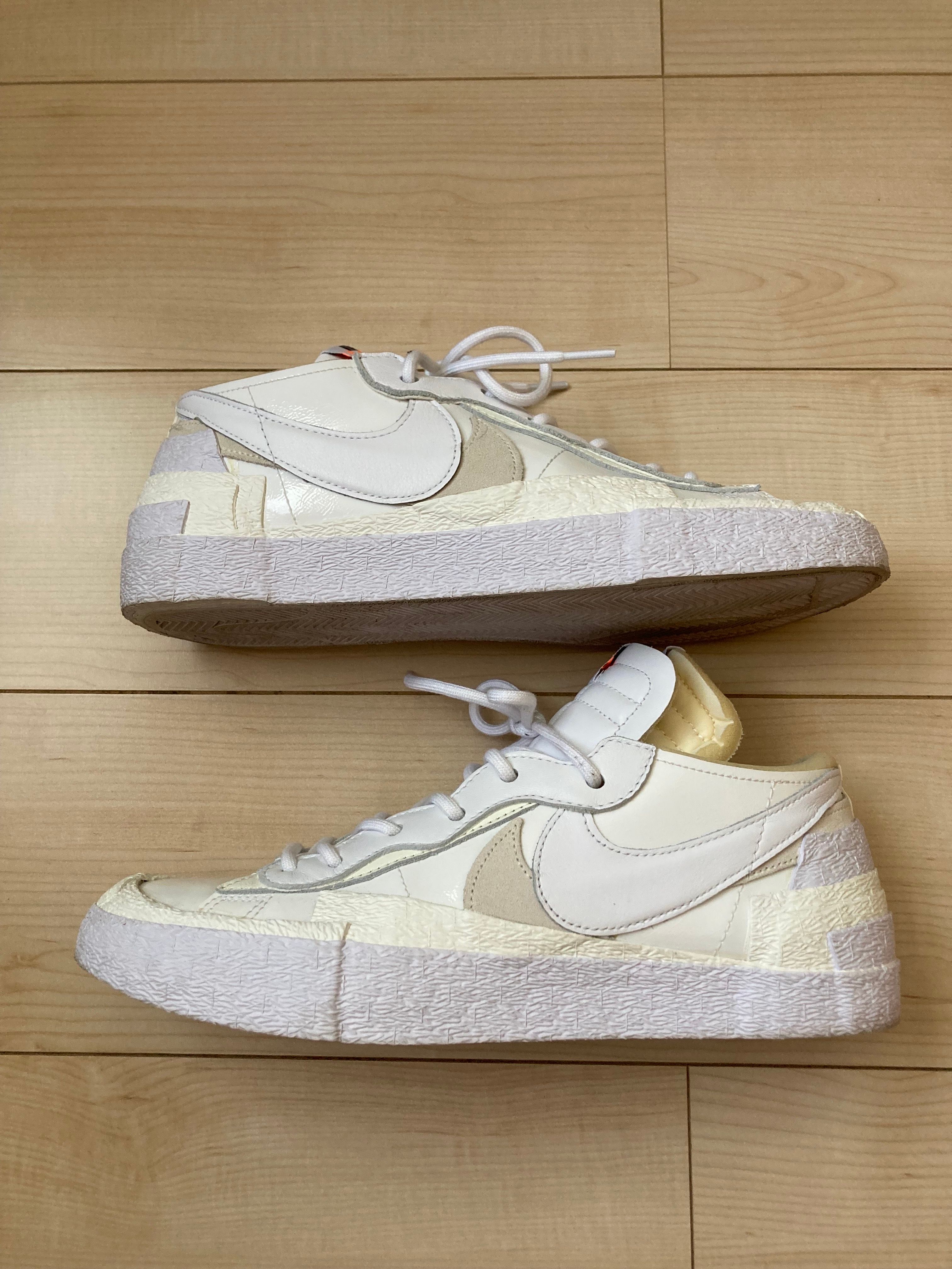 sacai × Nike Blazer Low "White Patent Leather"