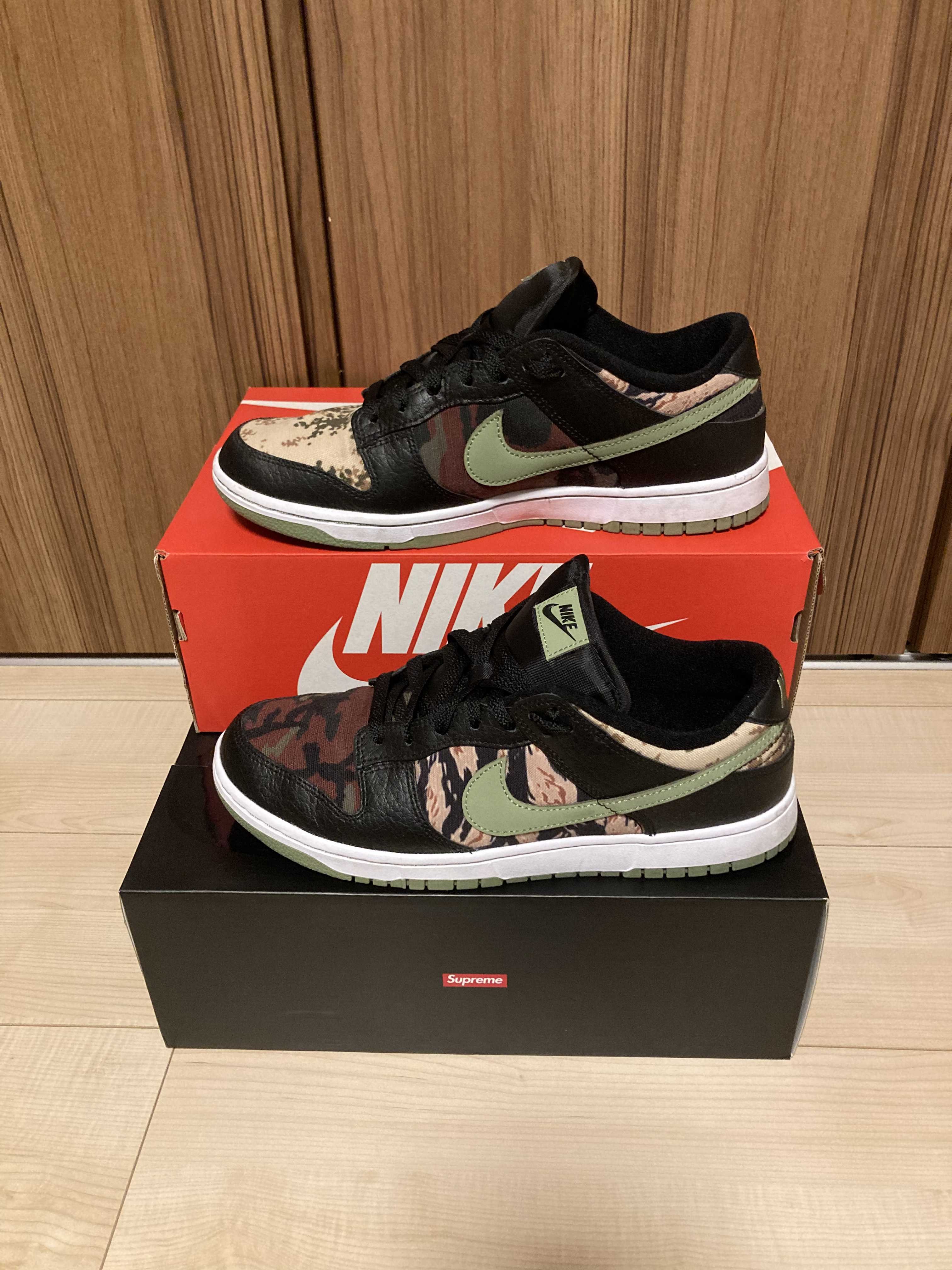 NIKE DUNK LOW SE "BLACK MULTI CAMO"