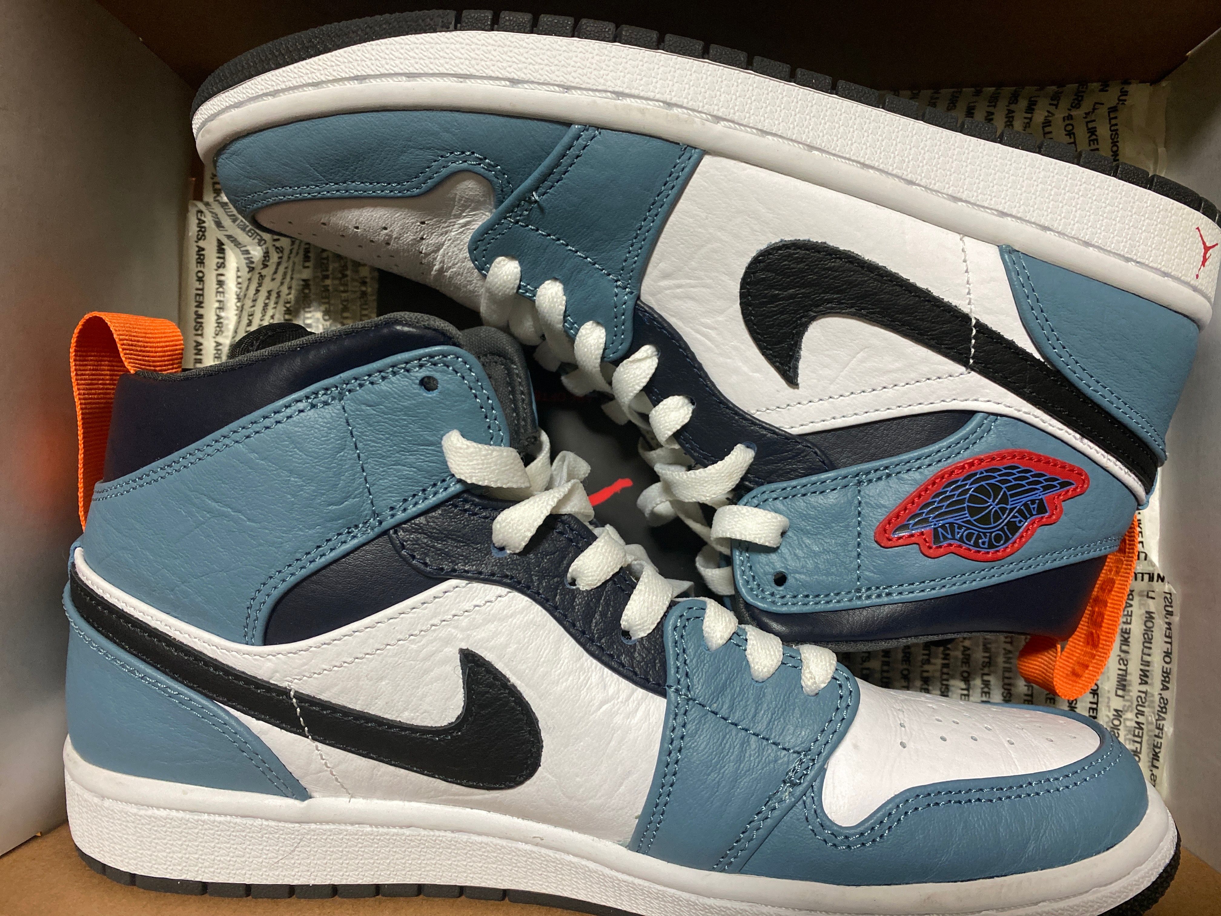 FACETASM × Nike Air Jordan 1 Mid "White/Navy"