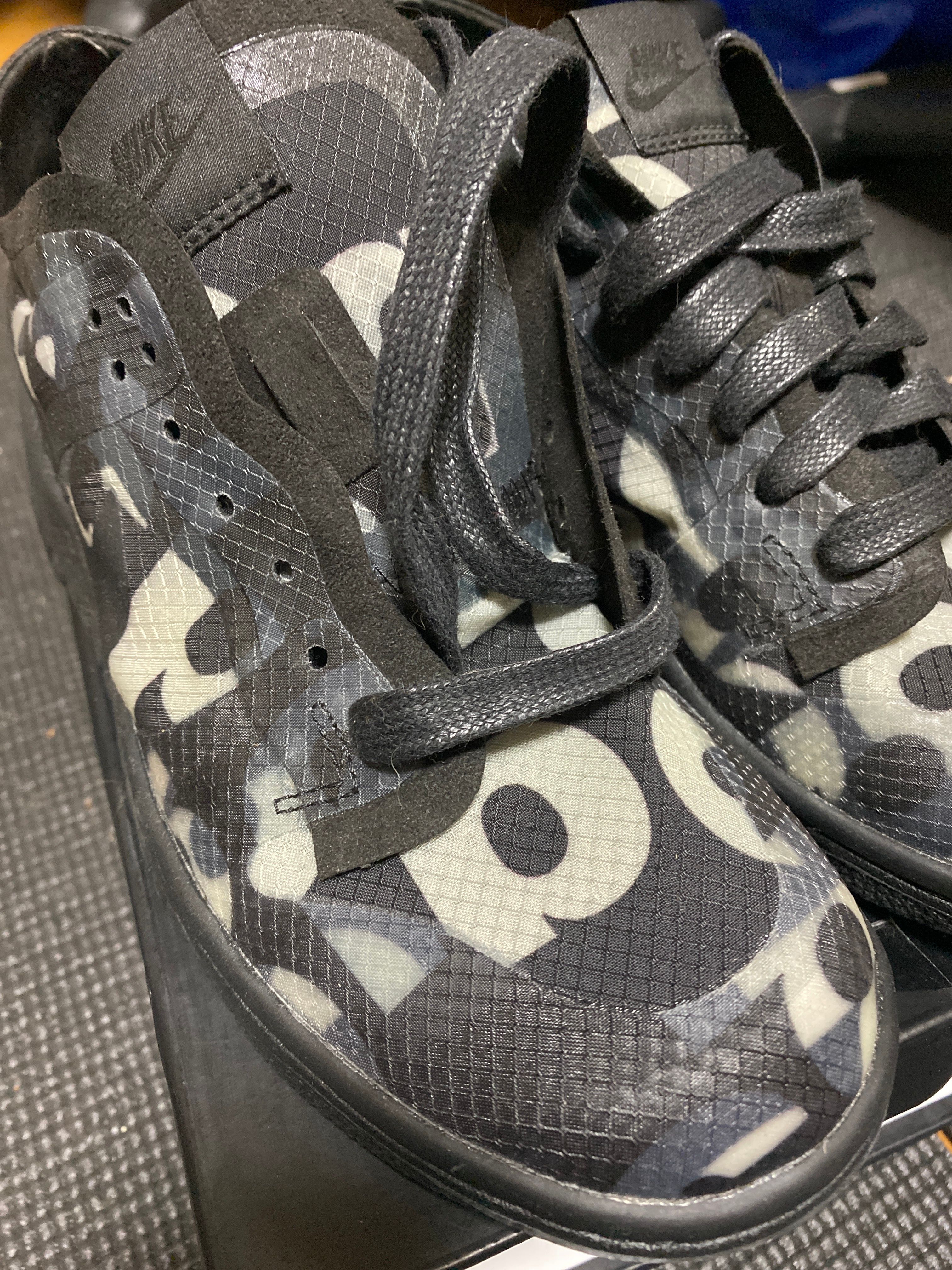 COMME des GARCONS × NIKE DUNK LOW Women's "BLACK/BLACK"