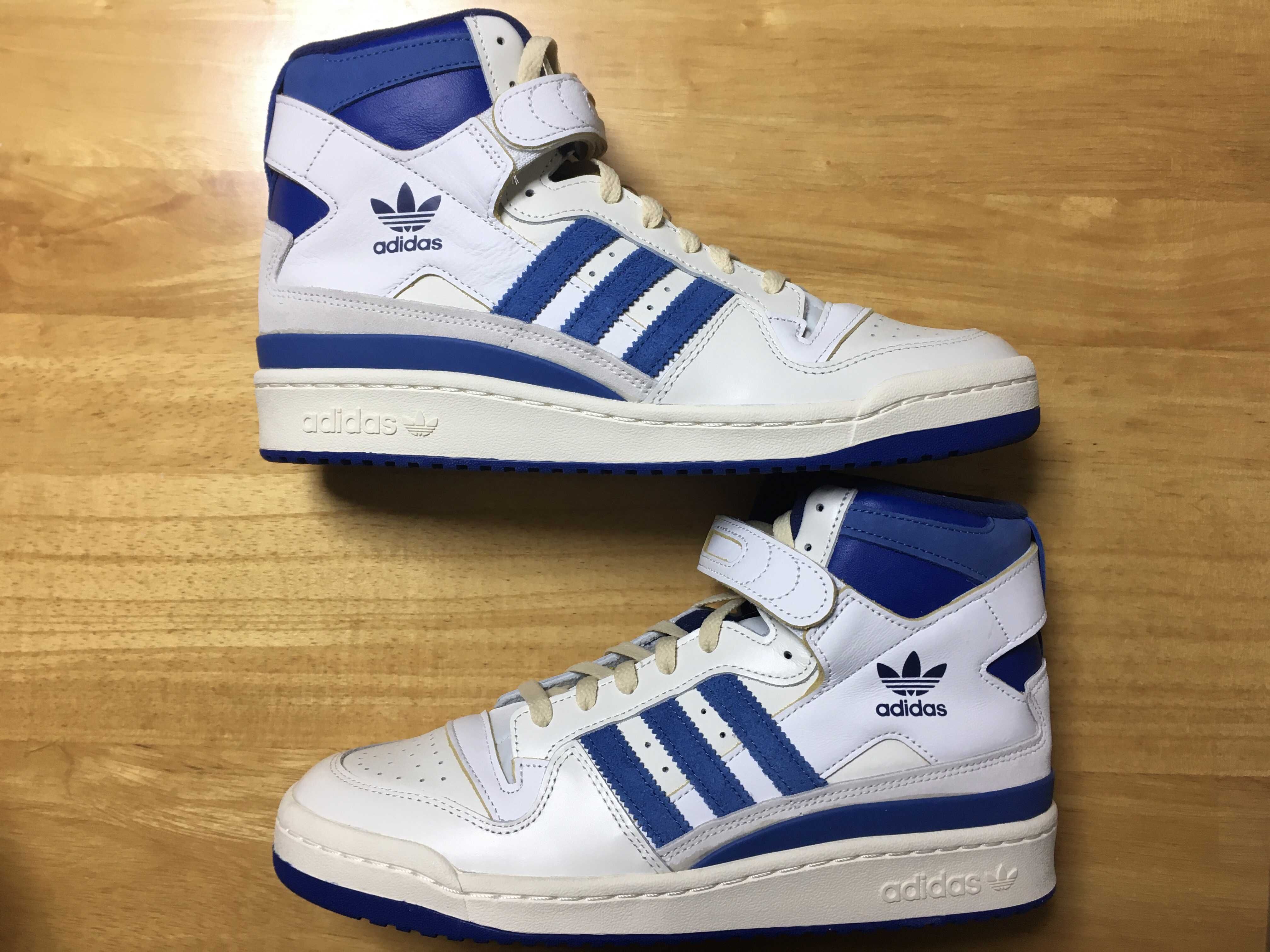adidas Forum 84 High Blue Thread "Off White-Bright Blue/Footwear White"