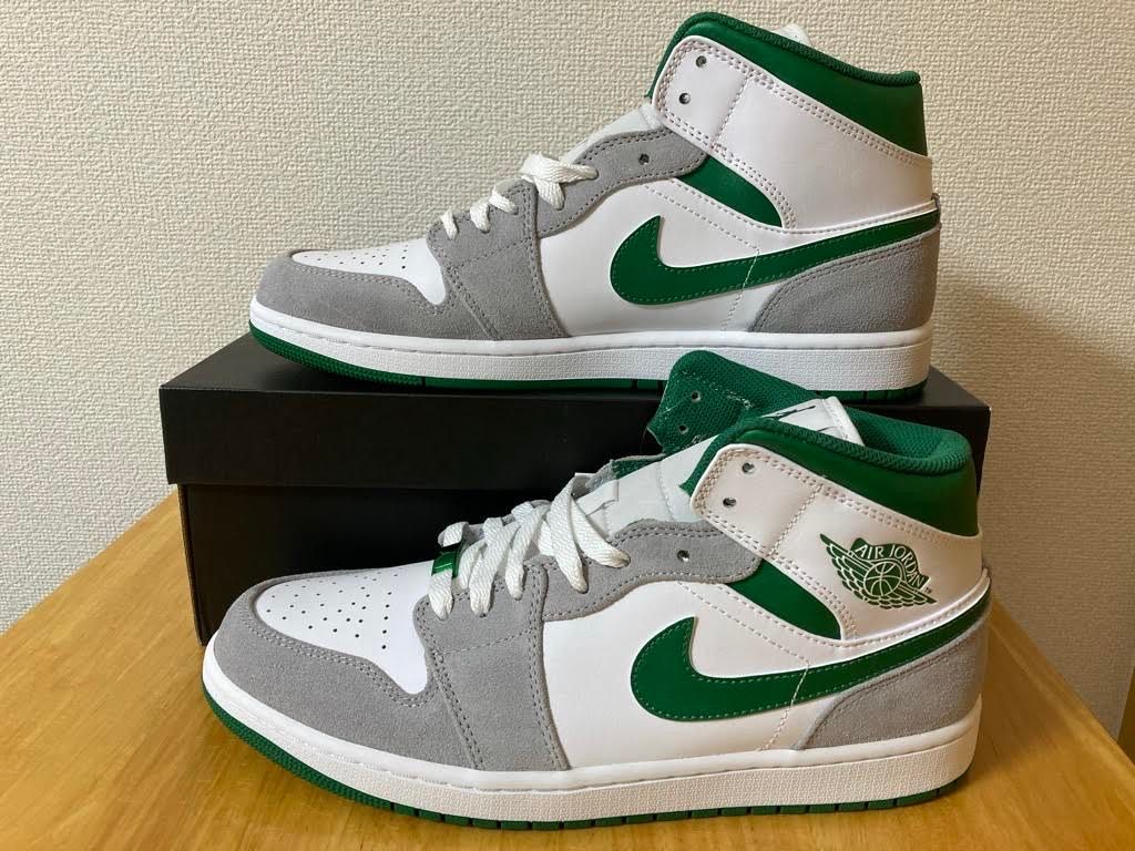 Nike Air Jordan 1 Mid "Green Grey White"
