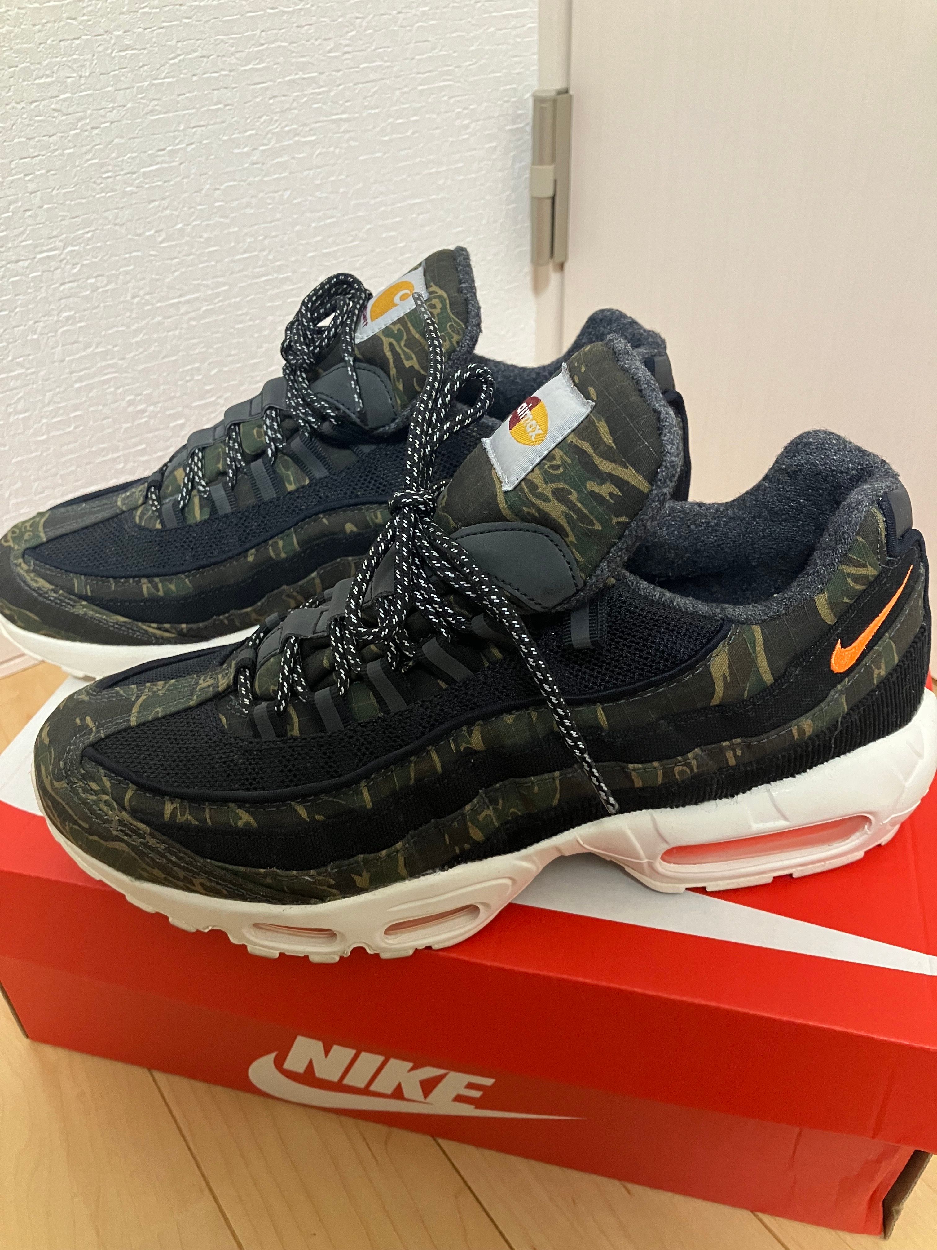 Carharte WIP × Nike Air Max 95 "Black/Sail/Total Orange"