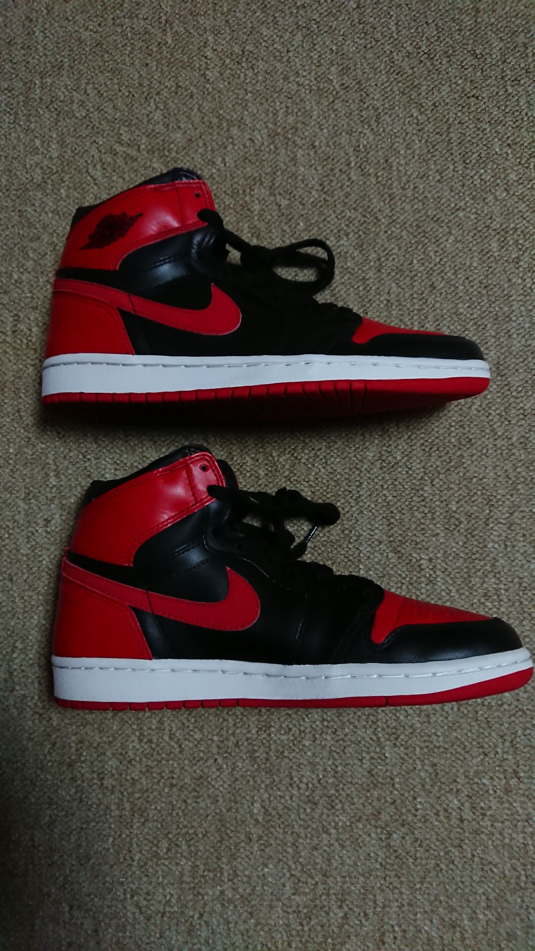 Nike Air Jordan 1 Retro High "Black Varsity Red/Bred"(2001)