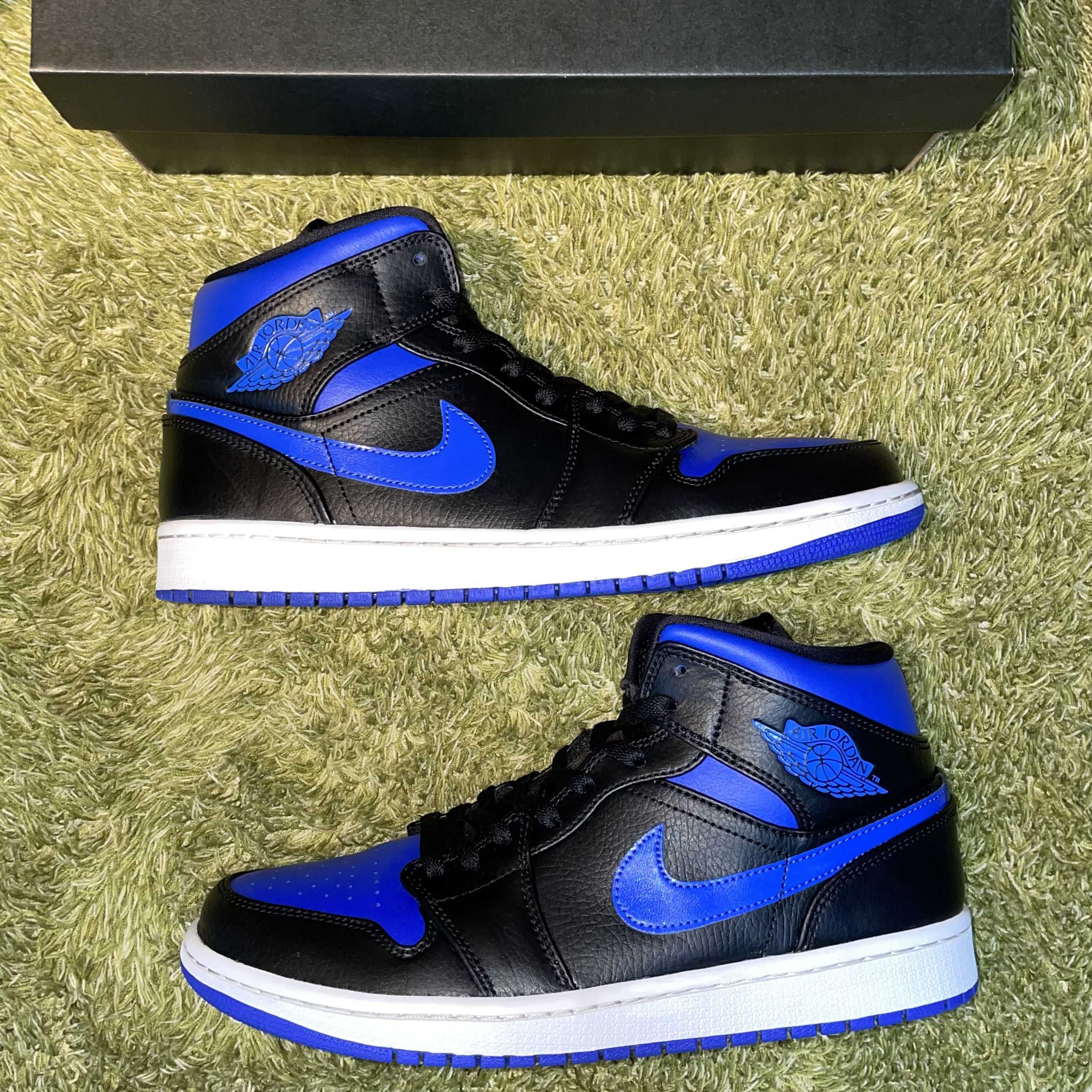 NIKE AIR JORDAN 1 MID "BLACK/BLUE"