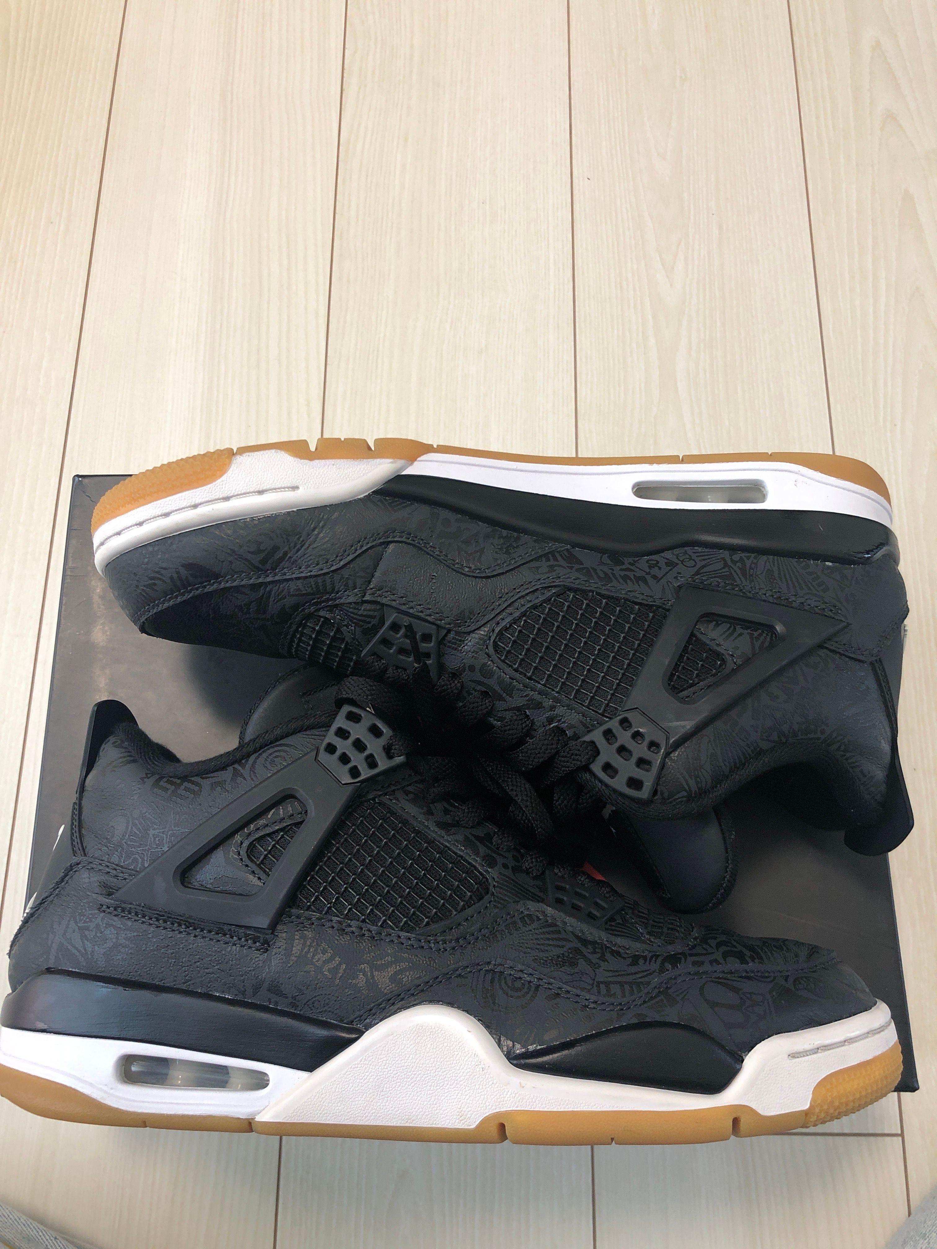 Nike Air Jordan 4 Retro "Laser Black/Gum"