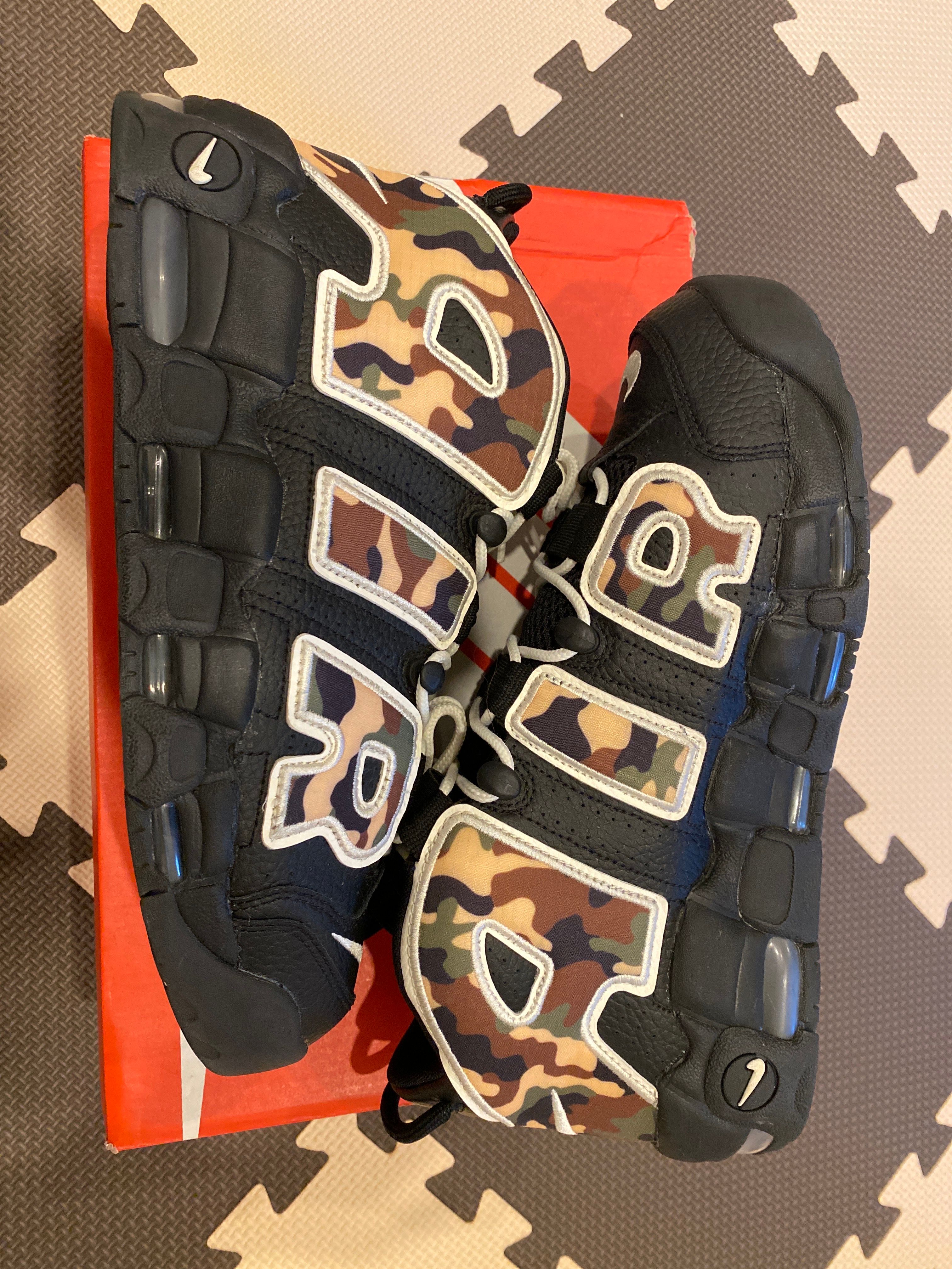 NIKE AIR MORE UPTEMPO "BLACK CAMO"