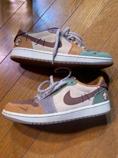 Zion Williamson × Nike Air Jordan 1 Low OG "Flax and Oil Green"