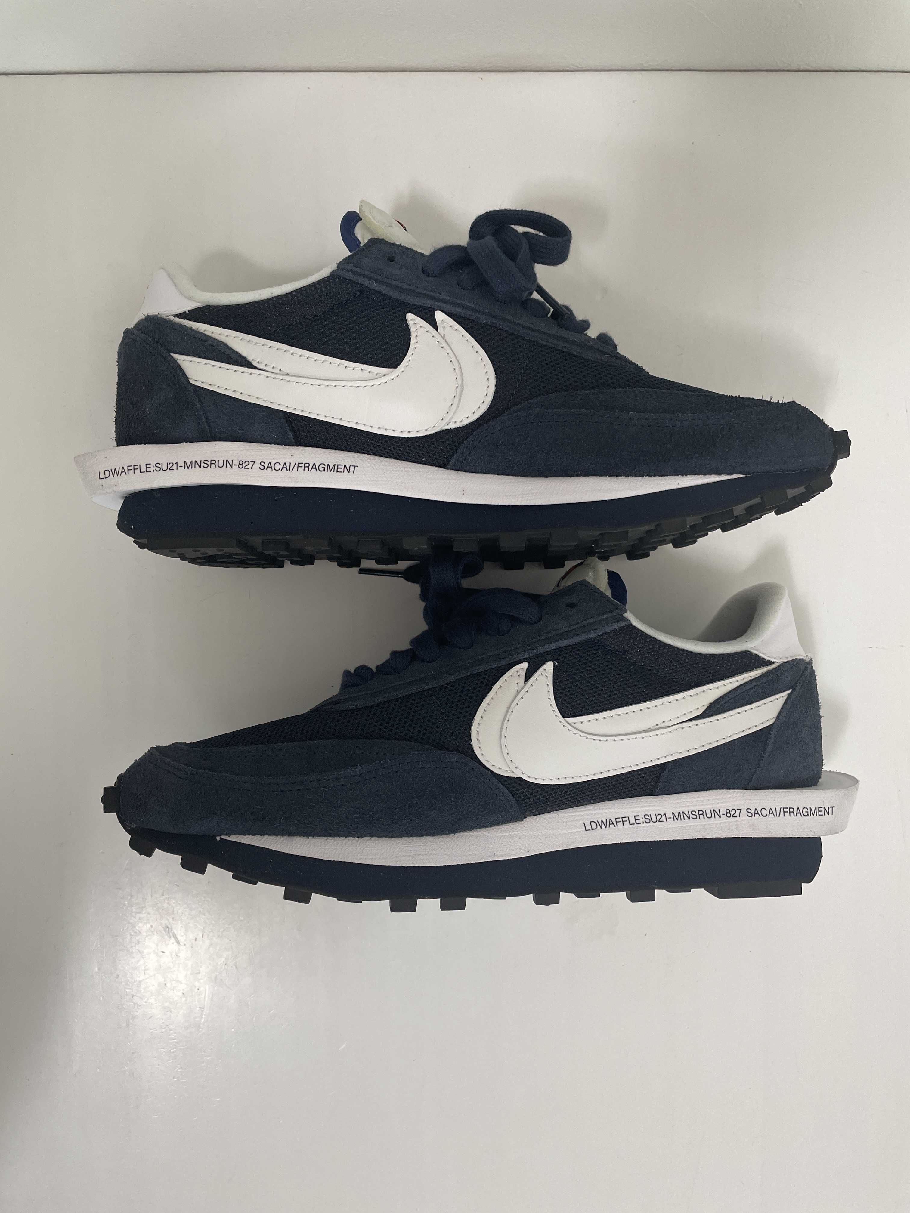 Fragment × sacai × Nike LD Waffle "Blackended Blue"