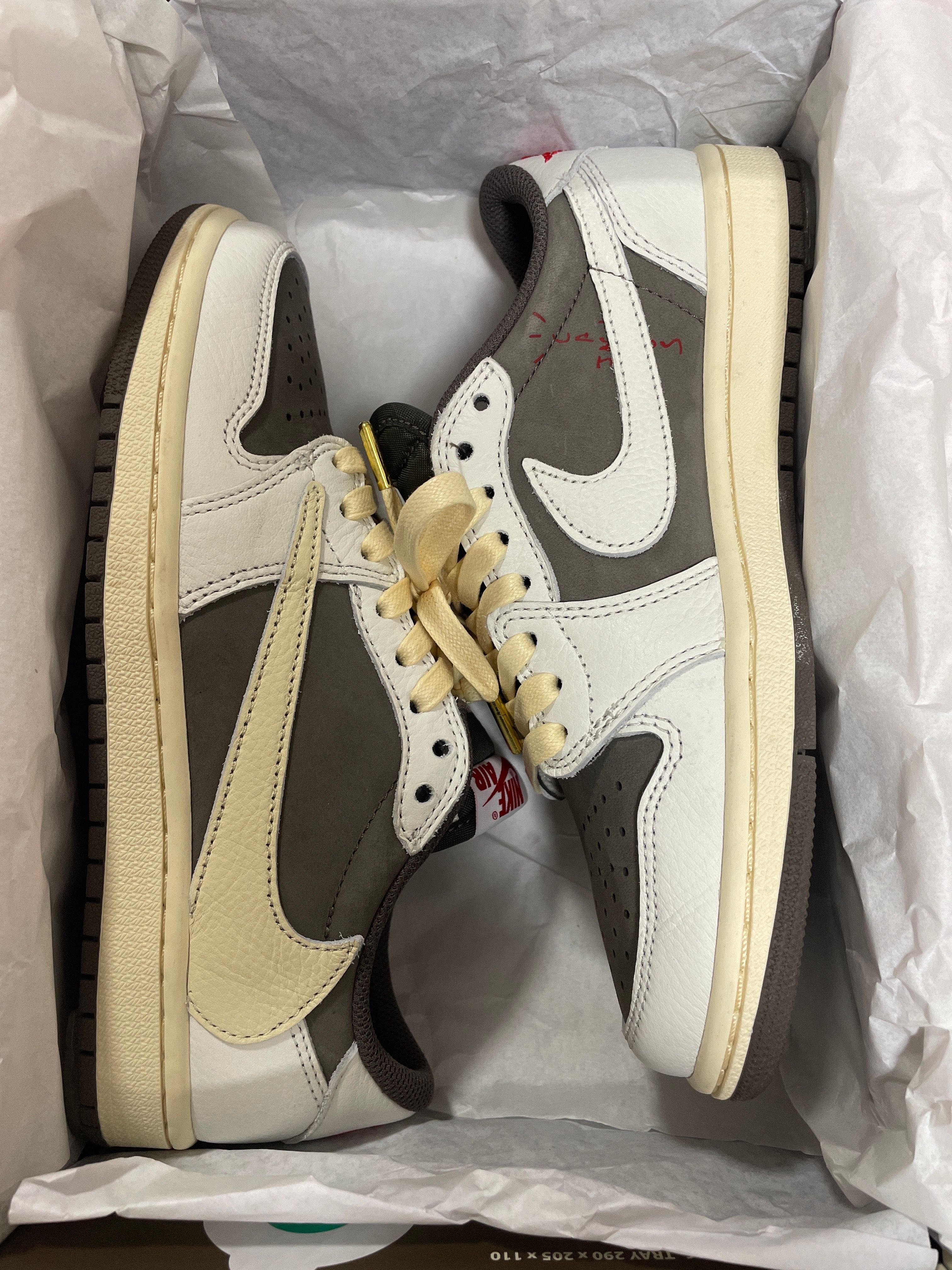 Travis Scott × Nike Air Jordan 1 Low OG SP "Reverse Mocha/Sail and Ridgerock"