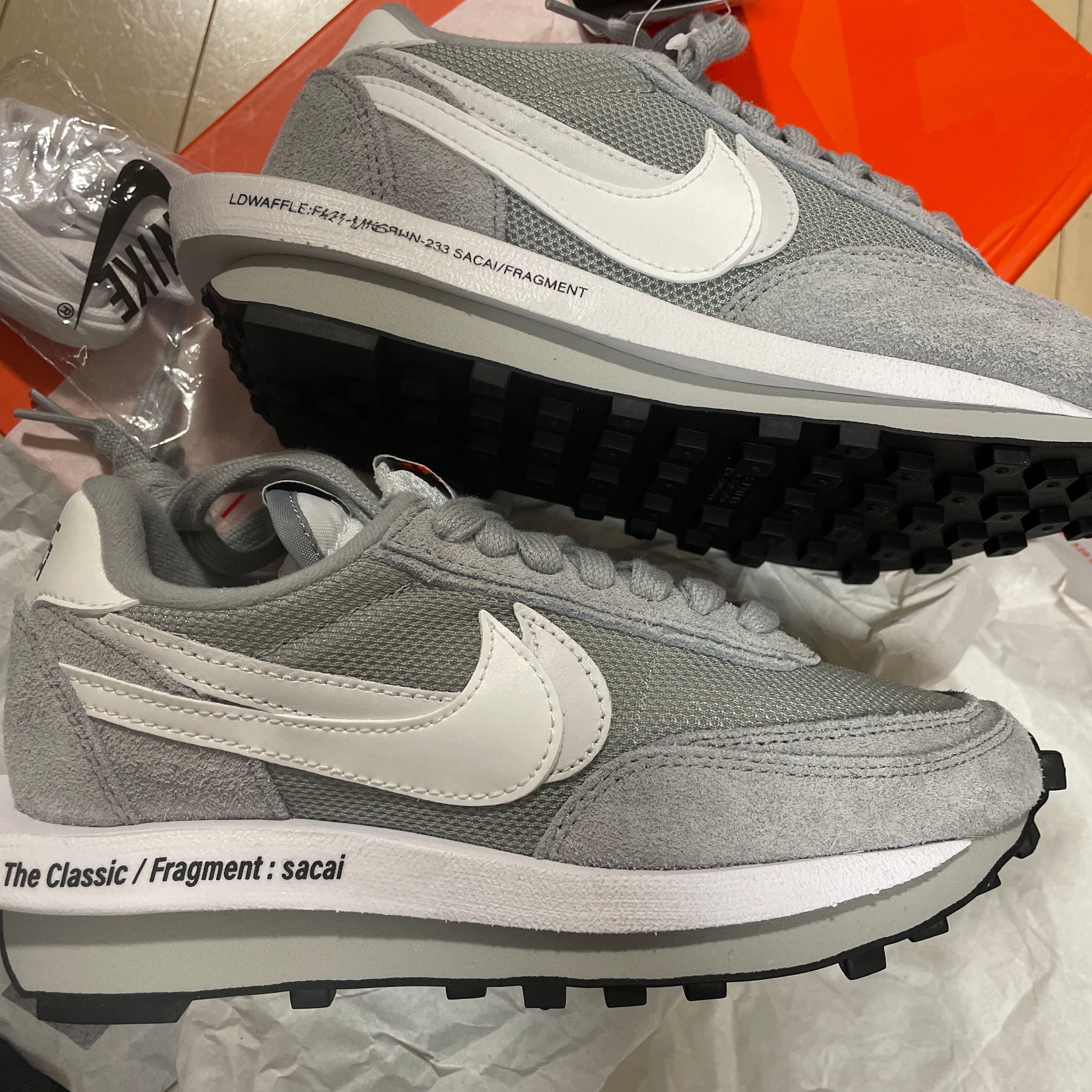 Fragment × sacai × Nike LD Waffle "Light Smoke Grey"