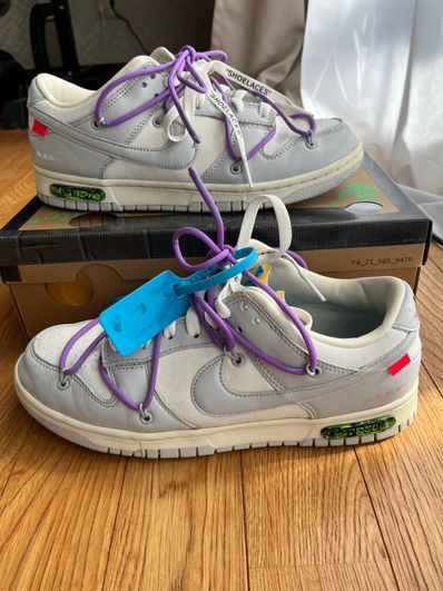 Off-White × Nike Dunk Low "Sail/Neutral Gray"