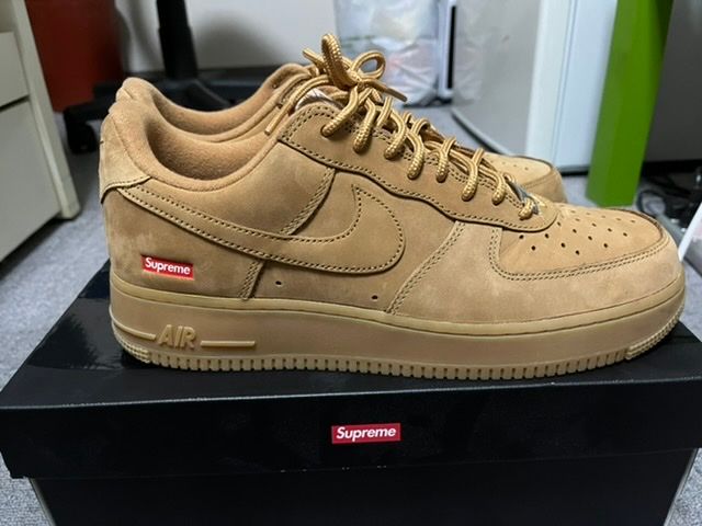 Supreme × Nike Air Force 1 Low "Flax/Wheat"