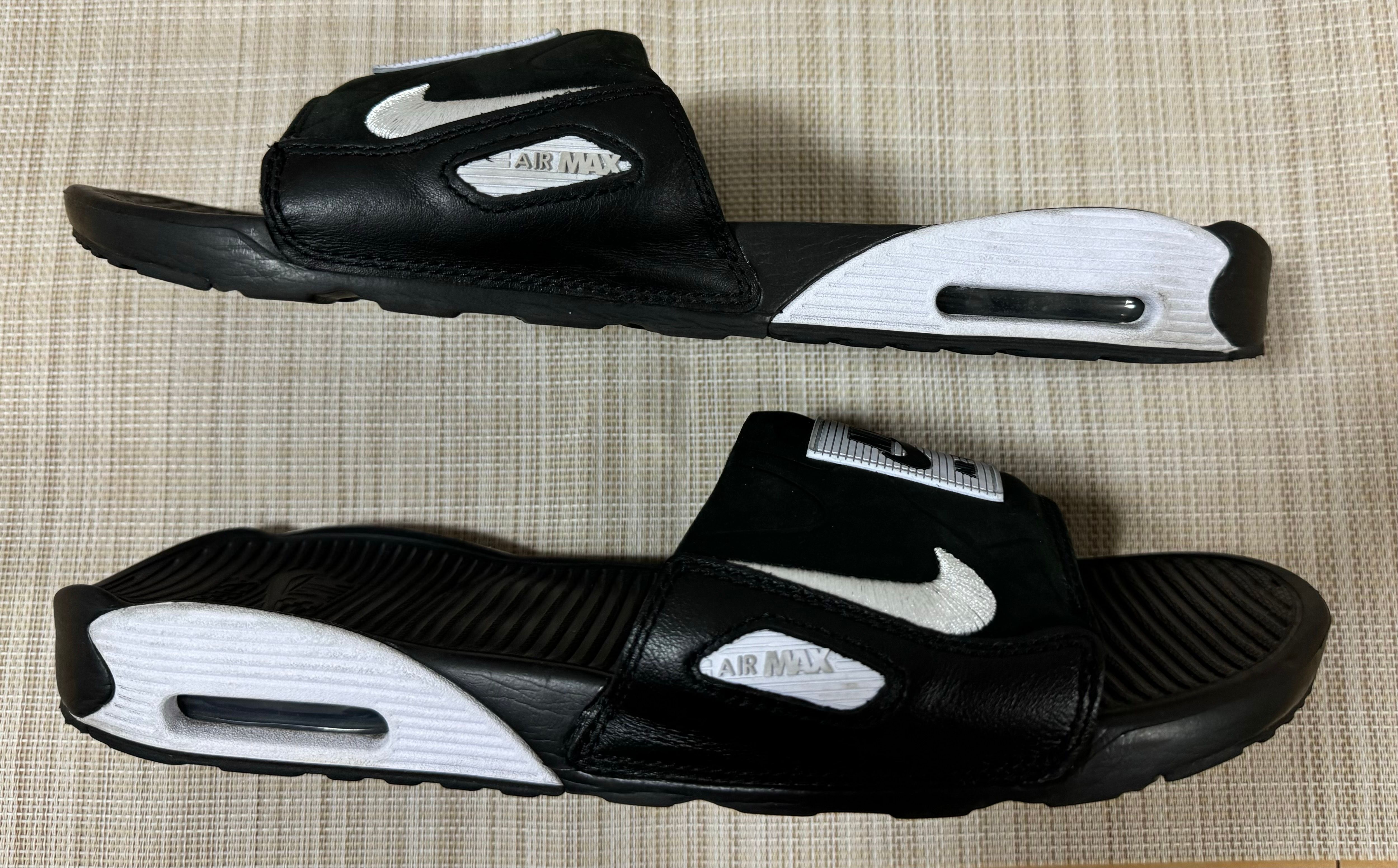 NIKE AIR MAX 90 SLIDE "BLACK WHITE"